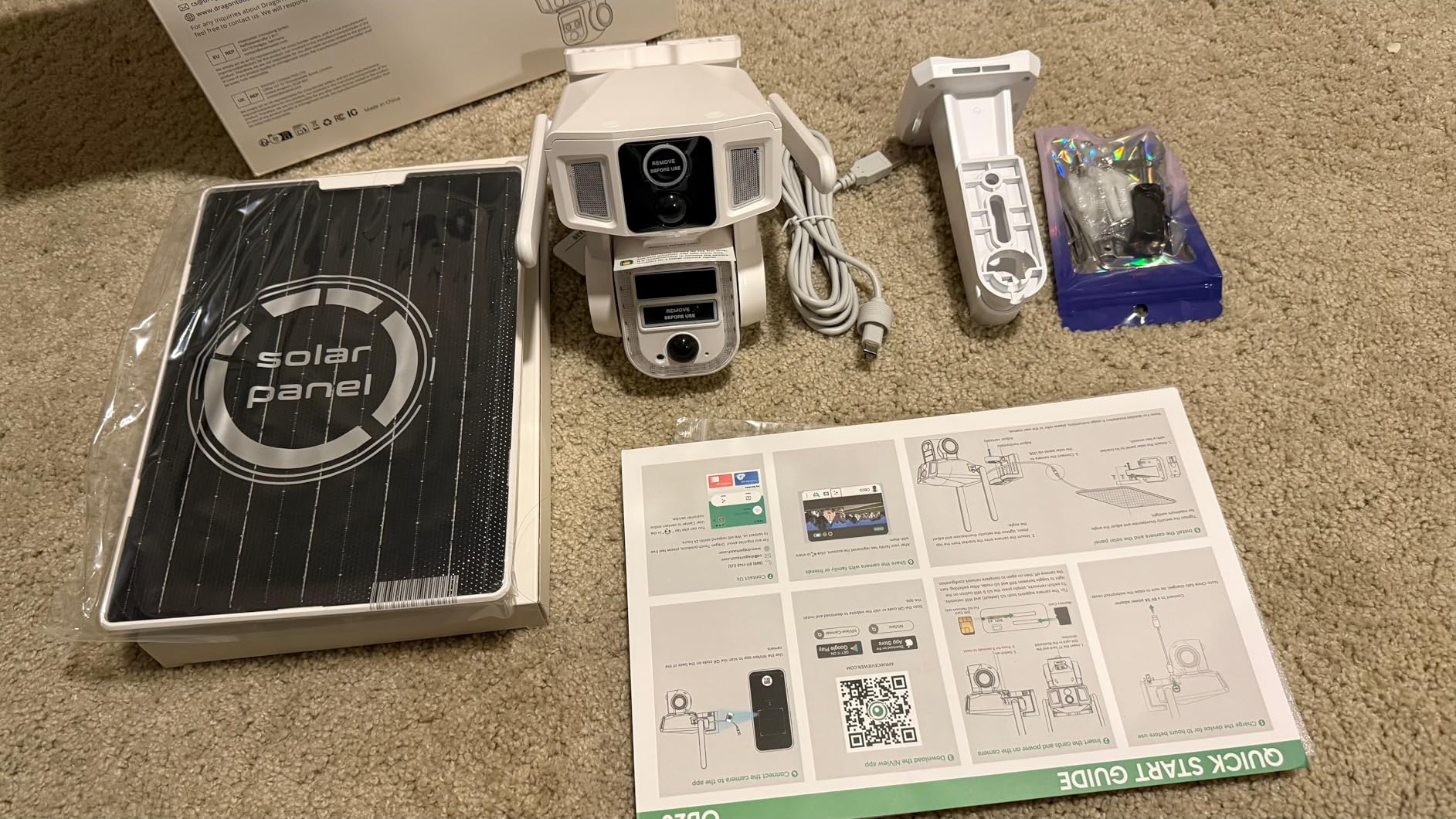 Dragon Touch 4G LTE Cellular Security Camera Outdoor, 4K Wireless Solar Bullet-PTZ Cam, 3 Lens, 10x Optical Zoom, 4G or WiFi 2 Mode, 360° PTZ AI Tracking, SIM Card and 64GB SD Card Included customer photo 1
