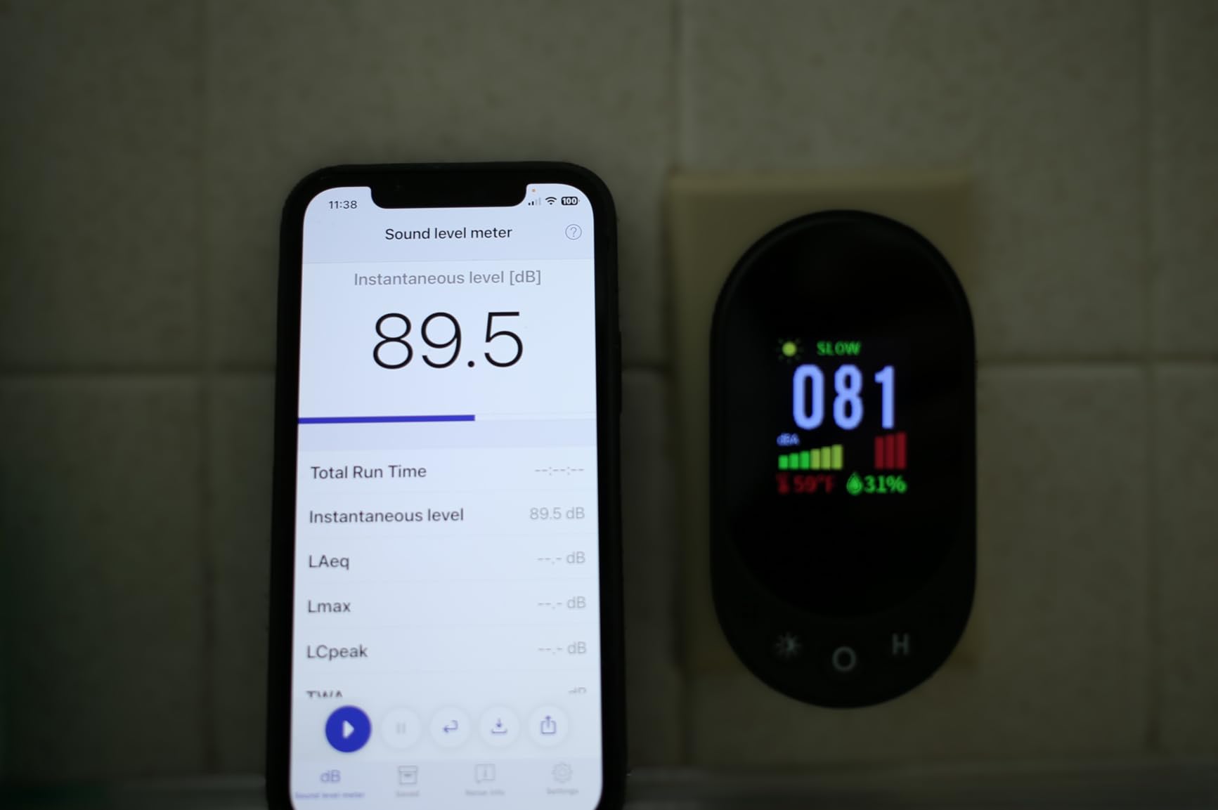 Decibel Meter, Plug-in Sound Level Meter, 3-in-1 Sound Decibel Meter & Noise Decibel Meter, Decibel Meter Sound Level Reader for Wall, Apartment, Classroom, RV & Home, 30-130dBA customer photo 2