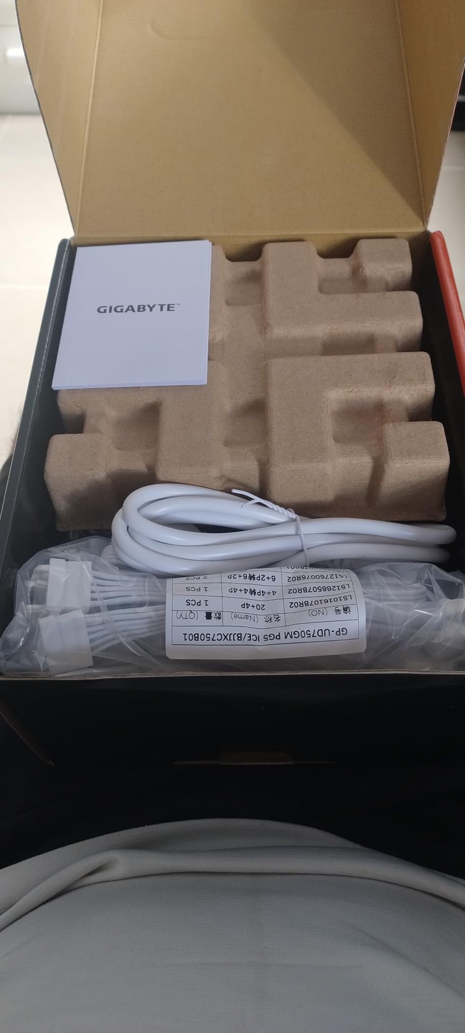 GIGABYTE UD750GM PG5 V2 ICE - 750W 80 Plus Platinum Certified - PCIe5.1 Ready - ATX3.1 - Fully Modular Power Supply (GP-UD750GM PG5 ICE) customer photo 1