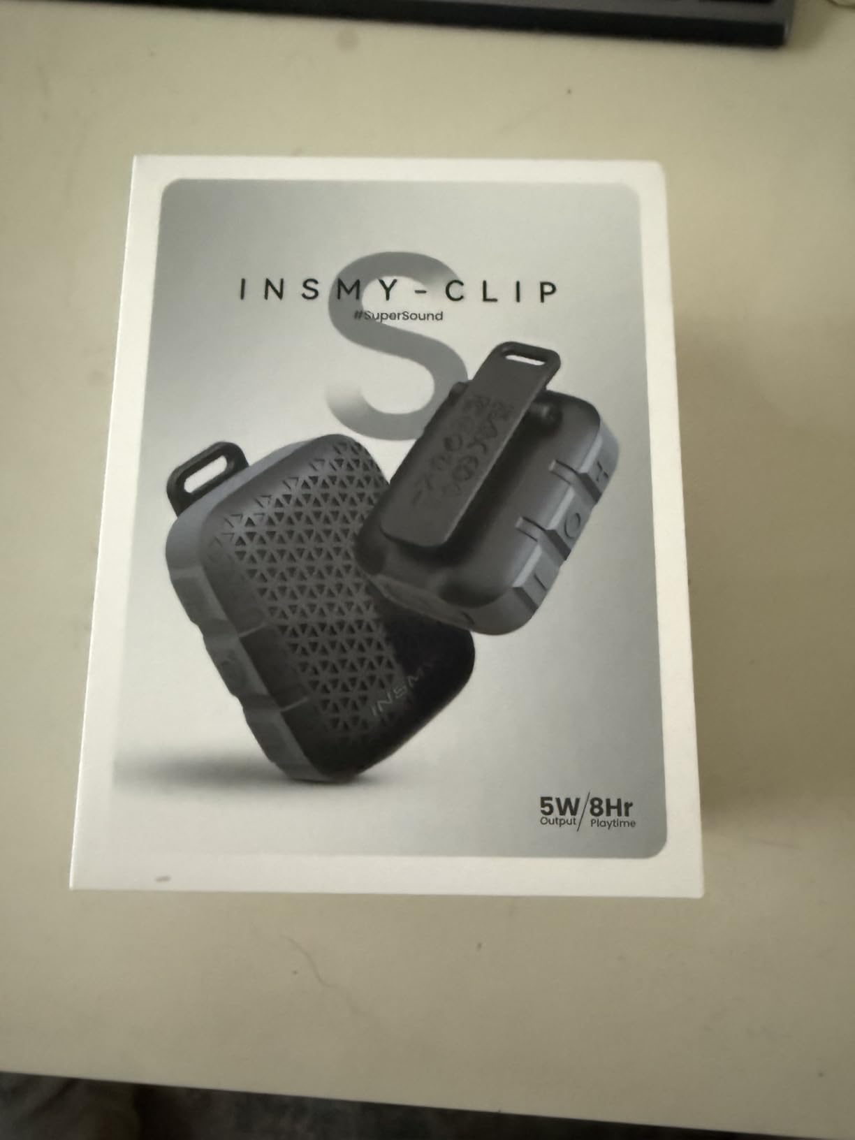 INSMY Wearable Bluetooth Speakers, IP67 Waterproof, Clip-On Portable Small Personal Speaker/Clean Sound/Stereo Pair/Wireless/ENC Built-in Mic/Lightweight for Golf Work Pool Gift (Non-Magnetic) (Black) customer photo 2