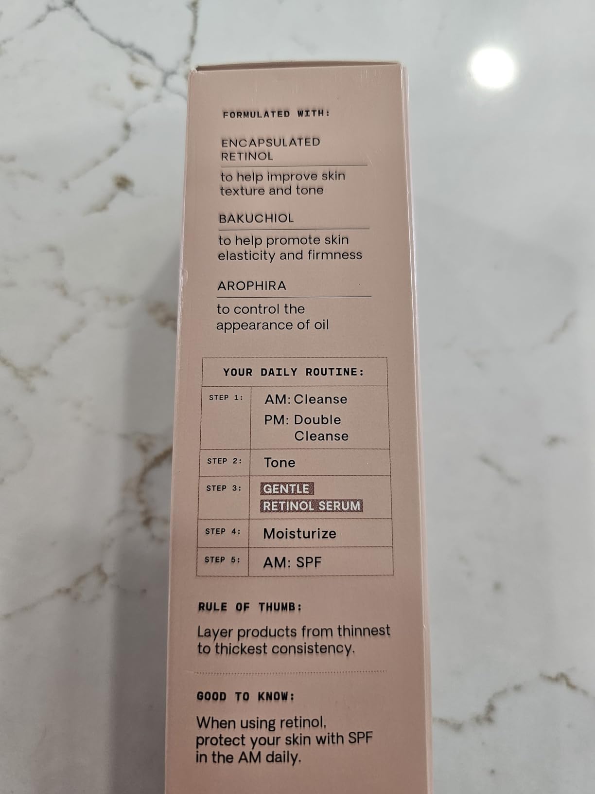 Versed Press Restart Gentle Retinol Serum - Bakuchiol Anti-Aging for Even Skin Tone, Fine Lines and Wrinkles for Sensitive Skin (Press Restart Retinol Serum - 1 Fl Oz (Pack of 1)) customer photo 1