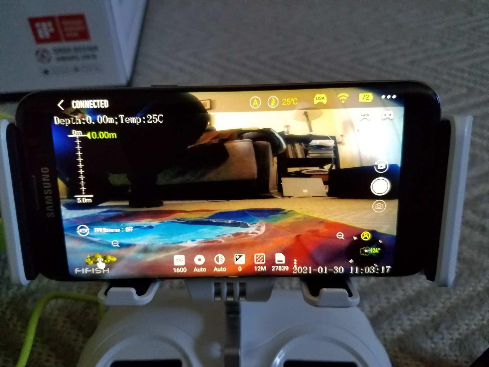 FIFISH V-EVO 4K60FPS Underwater Drone with Robotic Arm, with Removable SD Card, QYSEA AI Vision Lock 360 Omnidirectional Movement Underwater ROV with Depth Hold,330ft Dive customer photo 1