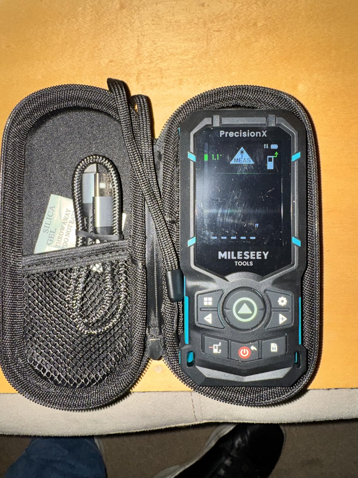 MILESEEY S50 Green-Beam Laser Distance Measure - 400ft Laser Measure, P2P, Side-Laser Alignment, Rechargeable customer photo 1