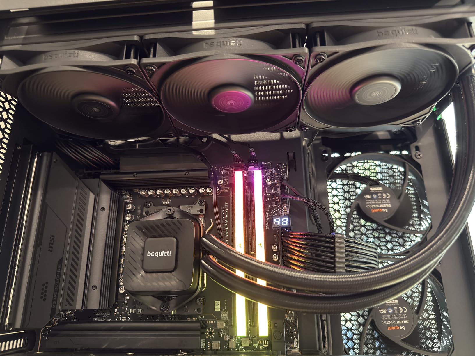 be quiet! Pure Loop 3 360mm All-in-One Water Cooling for Overclocked AMD/Intel Systems, 3X Pure Wings 3 120mm PWM High-Speed Fans, High Static Pressure, Whisper-Quiet PWM Pump customer photo 2