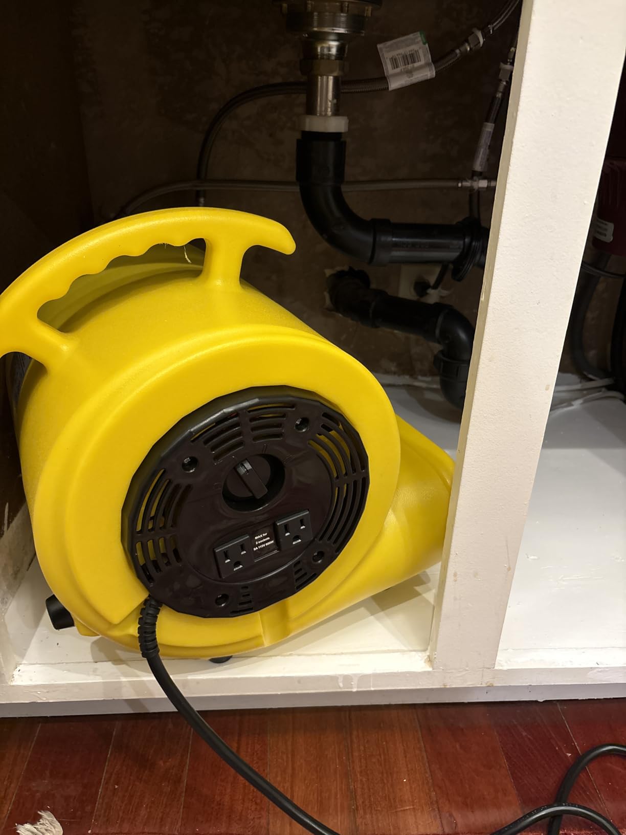 Air Mover Blower Fan, Industrial 1.5HP MAX10000CFM Monster Floor Blower Carpet Dryers - 3 Speeds, 4 Adjustable Angles, 15FT Long Cord, Stackable Blue- 2026 Upgraded customer photo 1