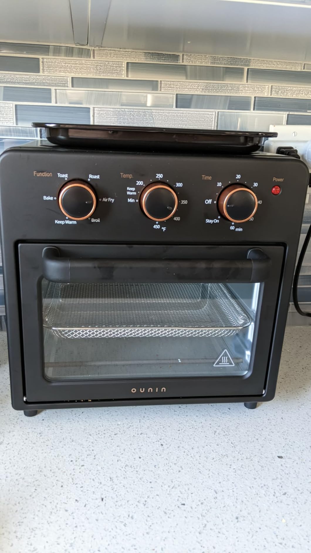 OUNIN 24L Steam and Air Fryer Combo Countertop Oven,11-in-1 Convection Baking and Steam,Bake,Broil,Dehydrate,304 Stainless Steel,Fast Cooking with Precise Electronic Temperature Control,for Gifting customer photo 1