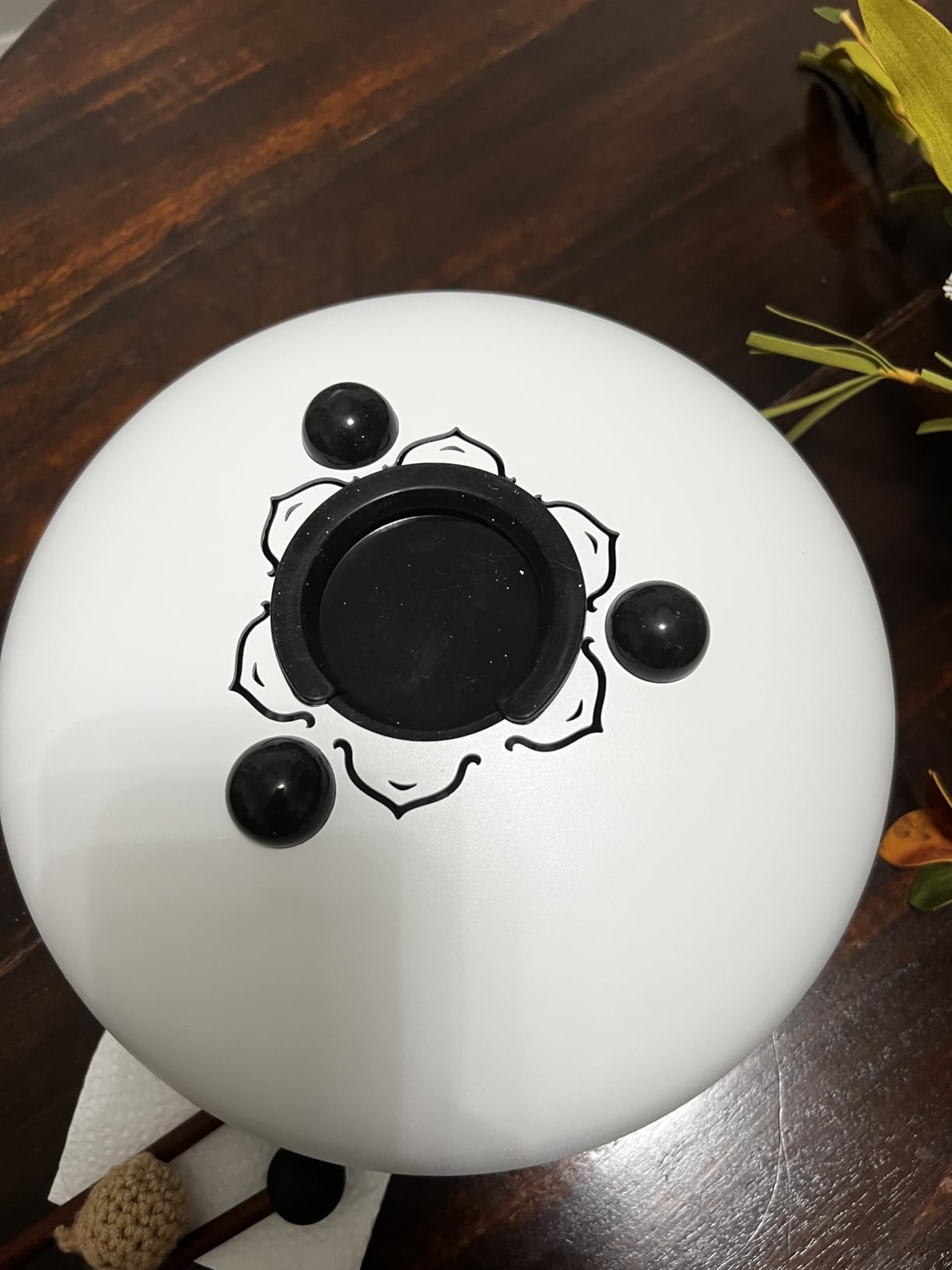 Plus (White) | Steel Tongue Handpan with Music Book, Mallets, Carrying Bag & Finger Picks | 11 inch, 432 Hz | Rain Drum for Inside & Outside | Calming Musical Instrument for Adults & Kids customer photo 2