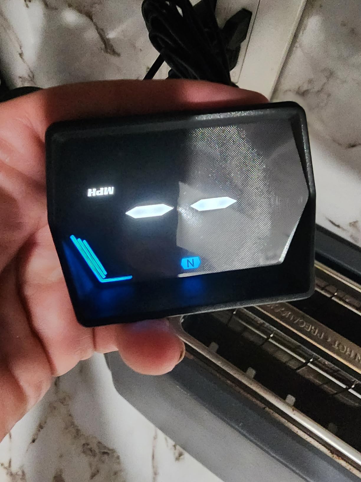 Head Up Display for Cars HOBS, Moman OBD2 Gauge Car HUD Digital GPS Speedometer with Projection Reflector Hudway Drive KM/H MPH Multiple Alarms for Most Cars with OBDII/EUOB After 2008 customer photo 2