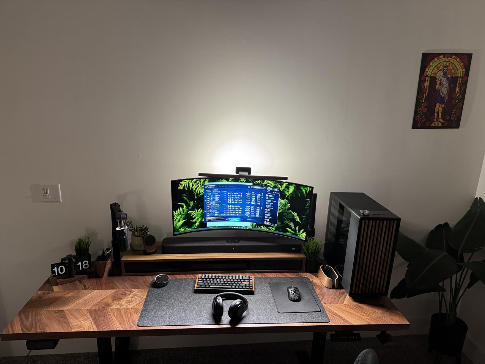 ARES WING Dual Monitor Mount - Ultrawide Monitor Arm for 40 34 32 27 Inch Heavy Duty Curved Screen Up to 26.4 lbs with Clamp/Grommet Desk Mount, 75/100 Vesa Mount, Black customer photo 2