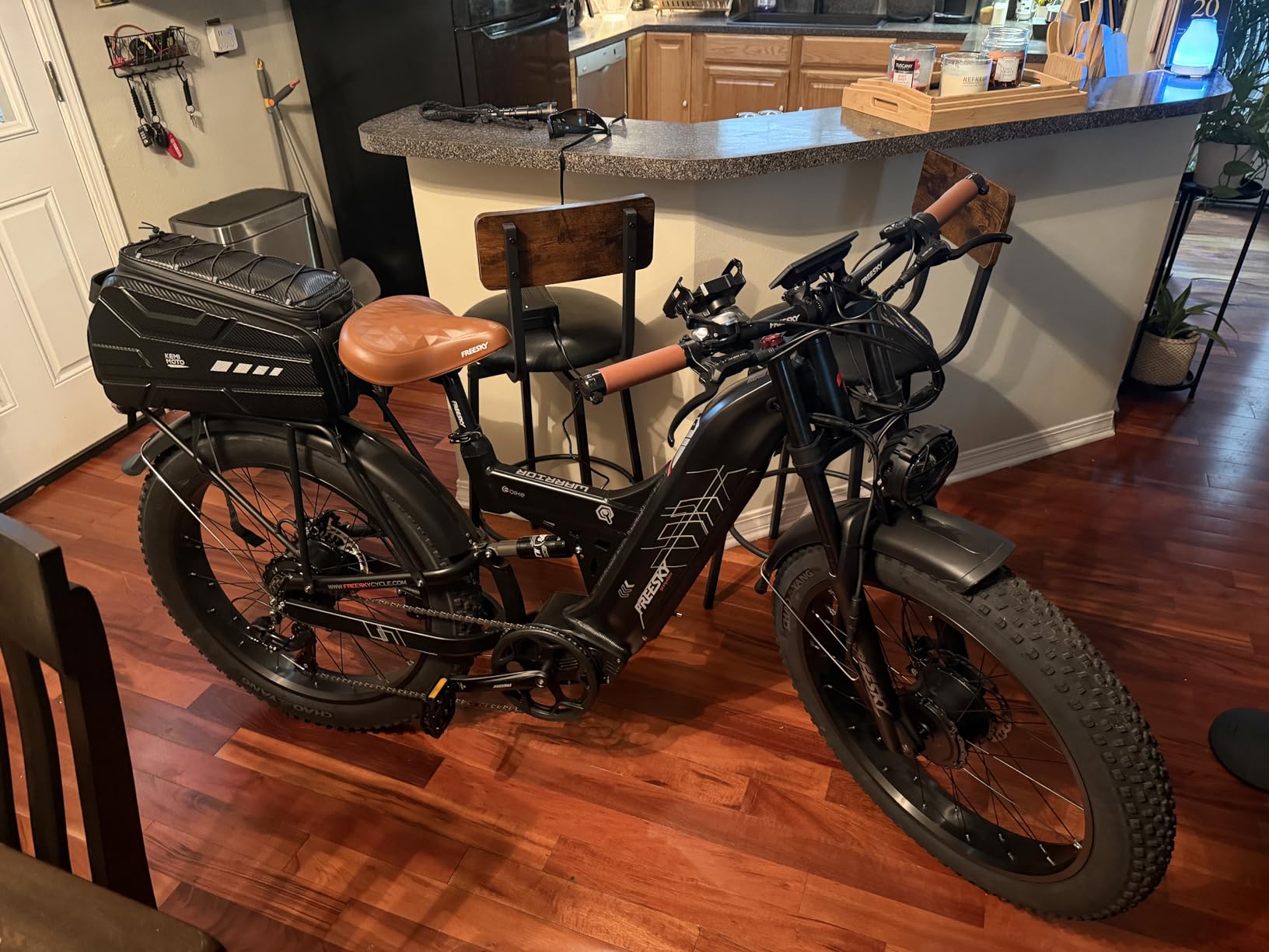 4000W Dual Motor Electric Bike for Adults, 48V 30AH Samsung Cells Battery 120Miles Range, 40MPH AWD Fast E-Bike, 26