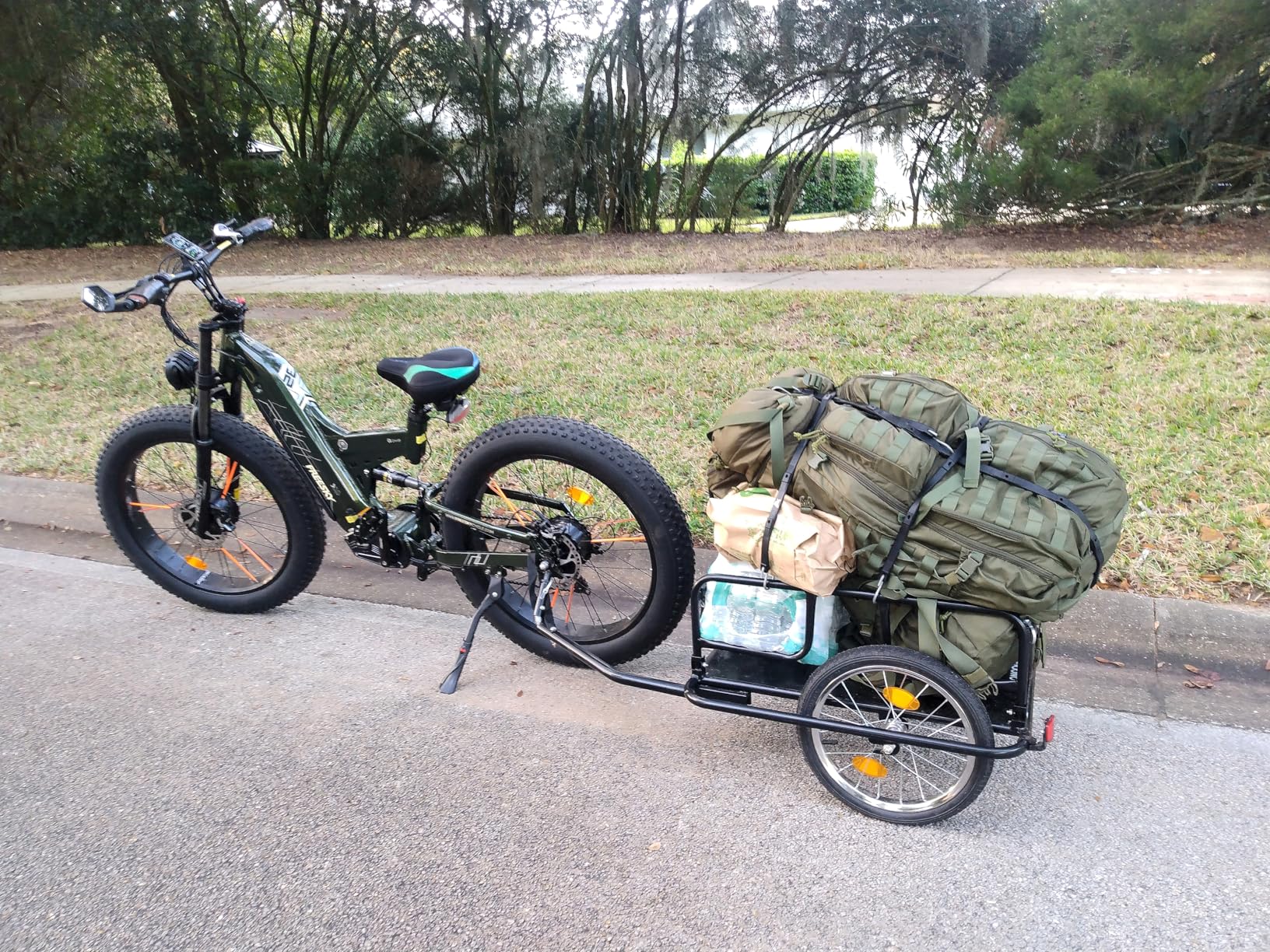 4000W Dual Motor Electric Bike for Adults, 48V 30AH Samsung Cells Battery 120Miles Range, 40MPH AWD Fast E-Bike, 26