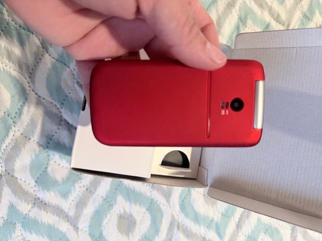 artfone 4G Volte Flip Phones Unlocked for Seniors丨Big Buttons Cell Phone for Elderly & Kids丨Clear Sound丨SOS Button丨Talking Clock丨Speed Dial丨Charging Dock丨Camera丨Talking Numbers丨USB-C,T-Mobile - G3 Red customer photo 1