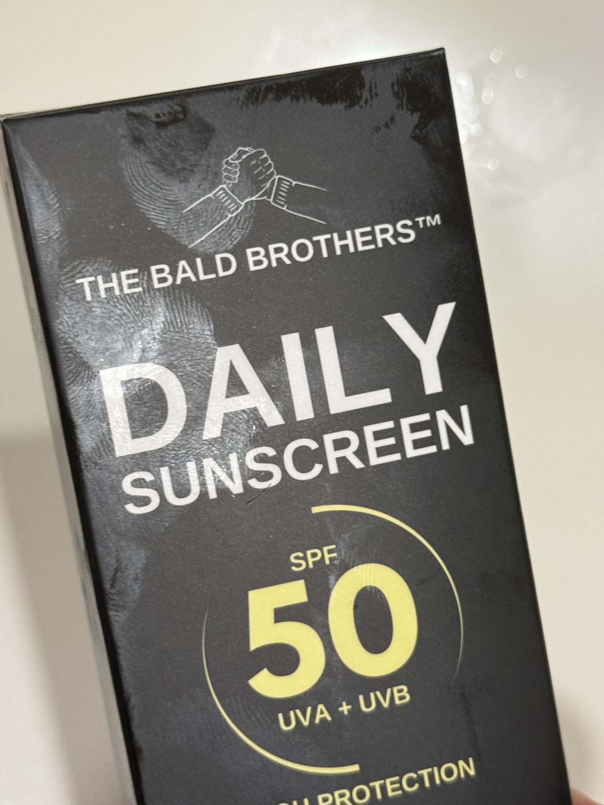Daily Scalp Sunscreen Fragrance Free - SPF 50+ | Bald Head Care for Men | Everyday Face & Scalp Care | Matte, No Grease, Vegan | The Bald Brothers customer photo 1