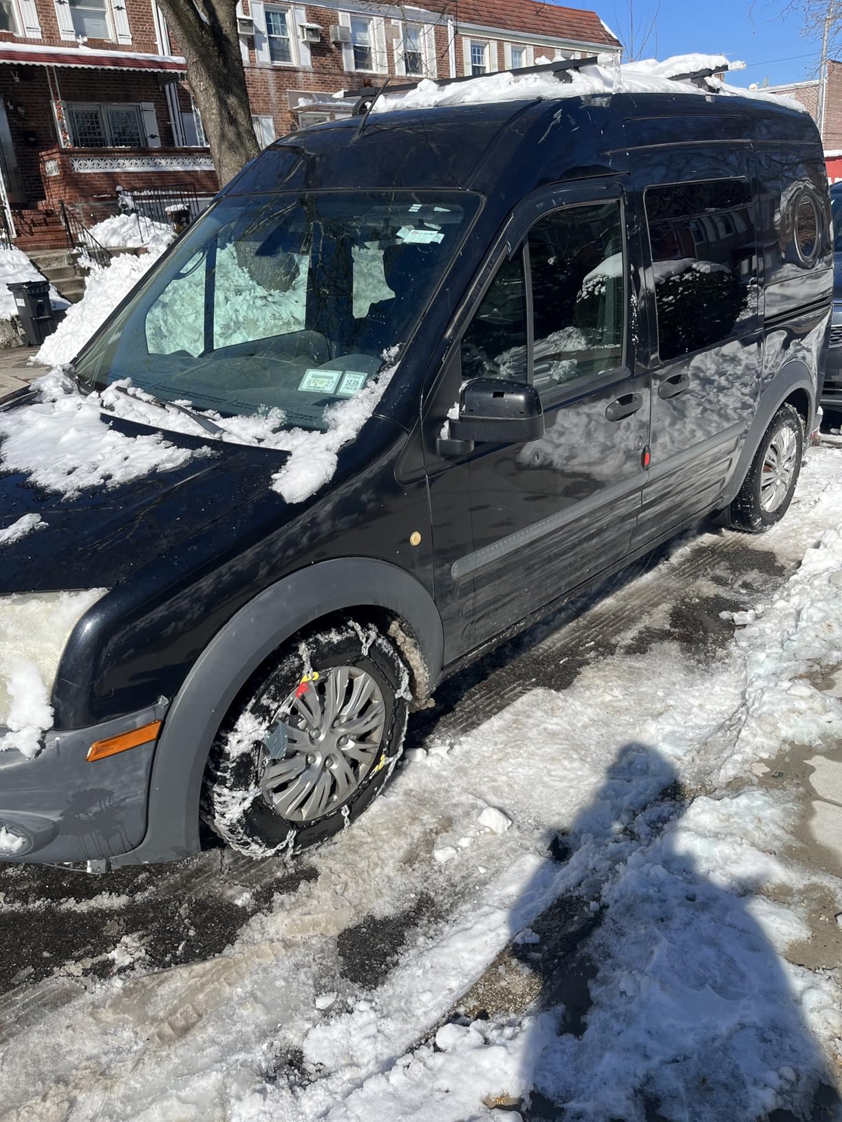 Auto Fixing Snow Chains for Car Tires, Tire Chains for Passenger Cars, Sedan, SUVs, Quick Fit & Easy Installation Snow Tire Chains, Portable Reusable Emergency Tire Traction Chain, Set of 2 (HPK-1550) customer photo 2
