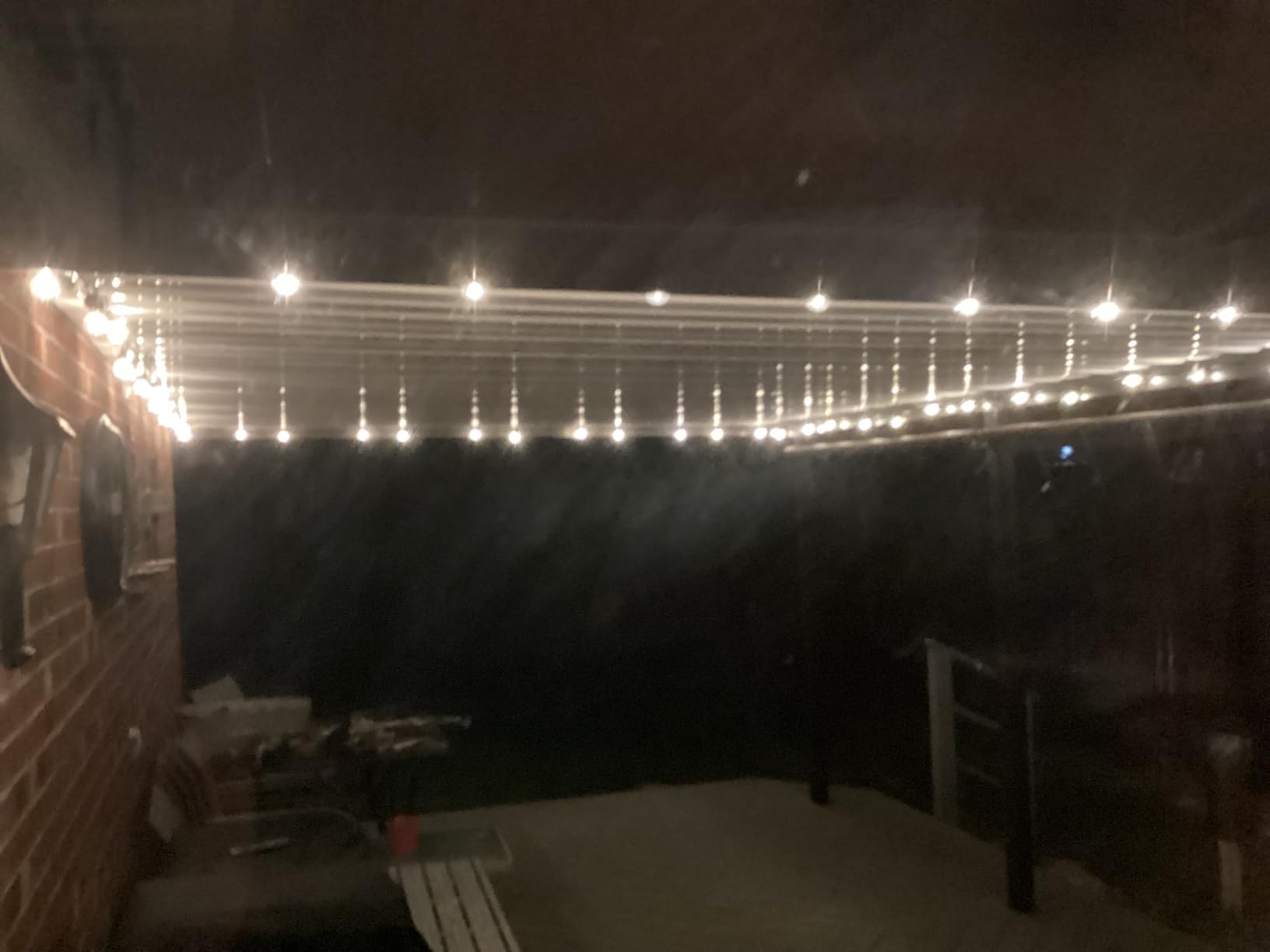 addlon 100FT Outdoor String Lights G40 with Remote, 54 LED Shatterproof Bulbs, Dimmable Patio Globe Lights Waterproof, Hanging Outside Lighting for Backyard, Garden, Deck, Balcony, Porch, Cafe, Decor customer photo 1