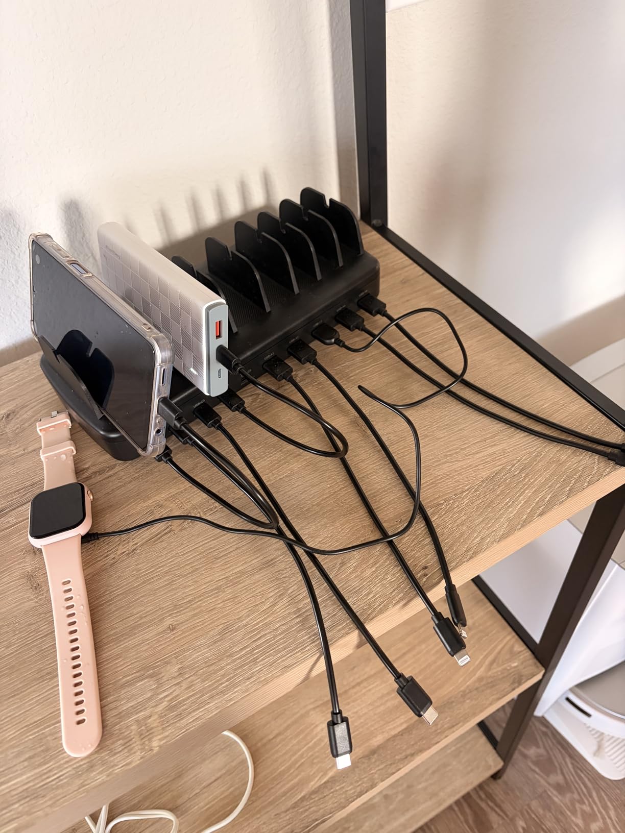 510W Fast Charging Station for Multiple Devices, 10 Port USB C Charger Station with Flame-Retardant Material & 8 Cables for iPhone, Android, iPad, Tablets, Family Office Desk Charging Dock Organizer customer photo 2