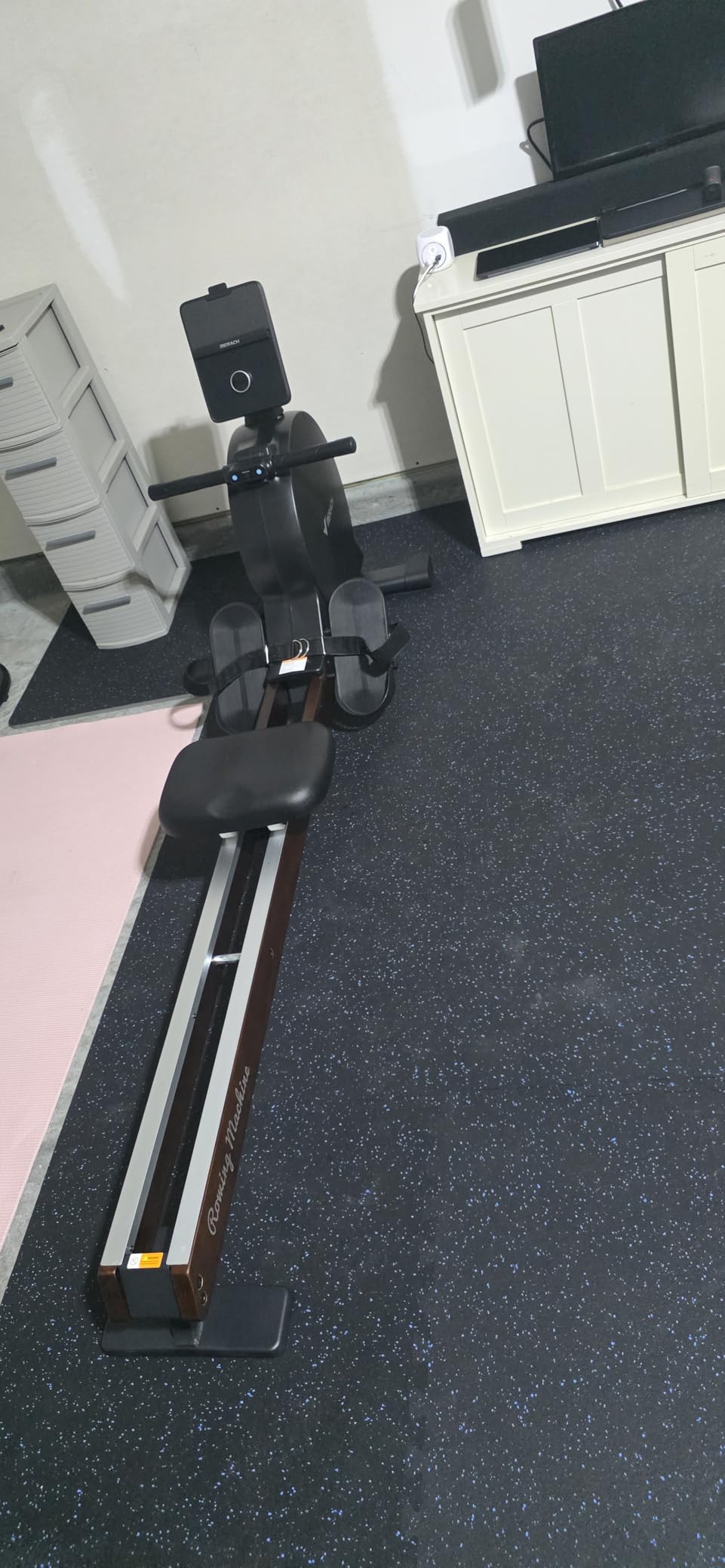 MERACH Pro-Grade Rowing Machines for Home, Smart Magnetic Rowing Machine with Self-Generation, Double Resistance and 400 LBS MAX Load, Wooden Tracks for Silent Sliding, MERACH App 1000+ Course & Games customer photo 1