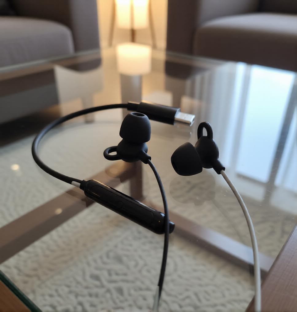MEE audio SleepTones USB-C Wired Sleep Earbuds for Side Sleepers with Lightweight Low-Profile Silicone Earpieces, Noise Reduction Sleeping Headphones with Built-in Mic & Volume Controls (USB Type C) customer photo 1