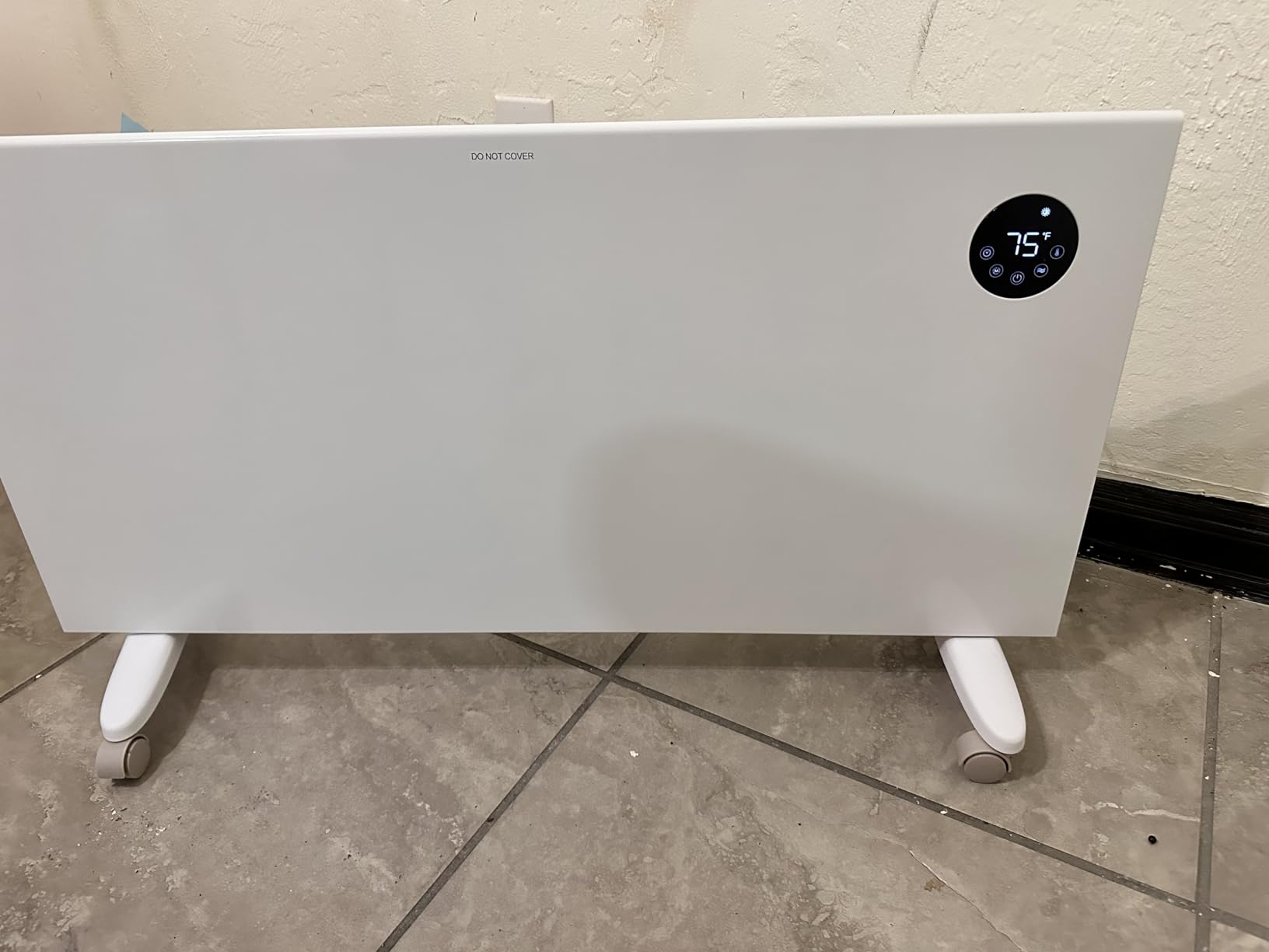 Pasapair Convection Panel Space Heater Indoor Use, 1500W Electric Heater with Wifi App Control, Smart Mica Infrared Heater with Programmable Thermostat, Wall Mount or Standing, Quiet & Eco Mode customer photo 2