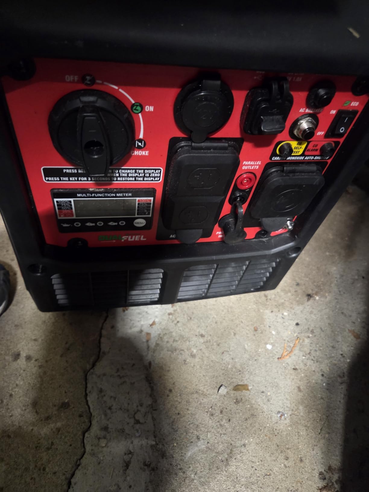 PowerSmart 3800 Watt Dual Fuel Inverter Generator, Quiet Portable Gas Propane Powered with CO Sensor and RV Ready Outlet customer photo 2