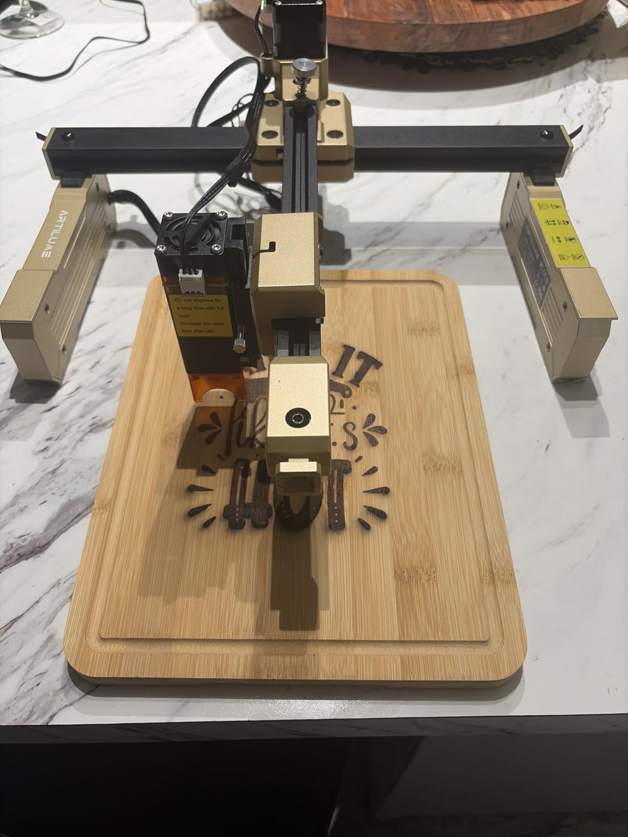 T1 Foldable Laser Engraver, 7000mW Portable Engraving Machine with 0.01mm Accuracy, 200x150mm Working Area for Wood, Leather, Acrylic, Coated Metal - Ideal for DIY & Small Business customer photo 2