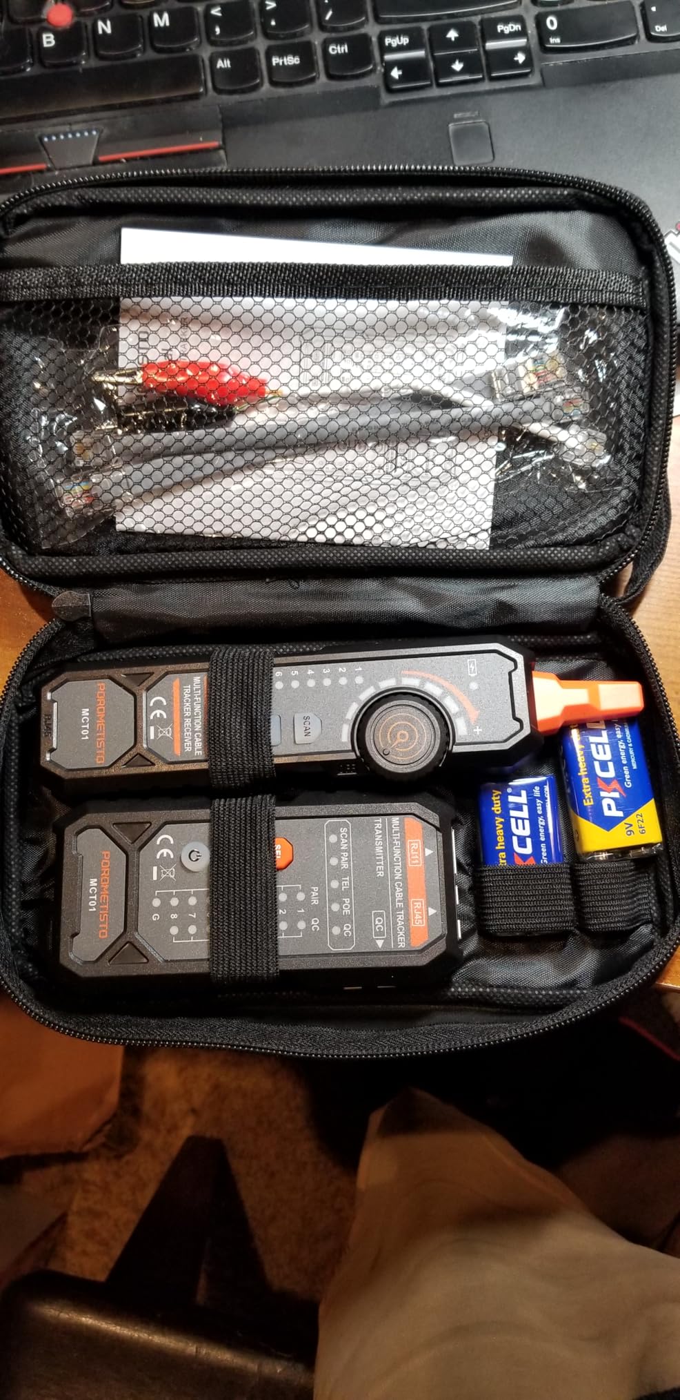 MCT01 4-in-1 Network Cable Tester - POROMETISTO Ethernet Tester with PoE, NCV, Tone Tracing & Flashlight, RJ11 RJ45 Wire Tracer for Cat5/Cat6 Continuity, Telephone Line Polarity, Electrician Tool Kit customer photo 2