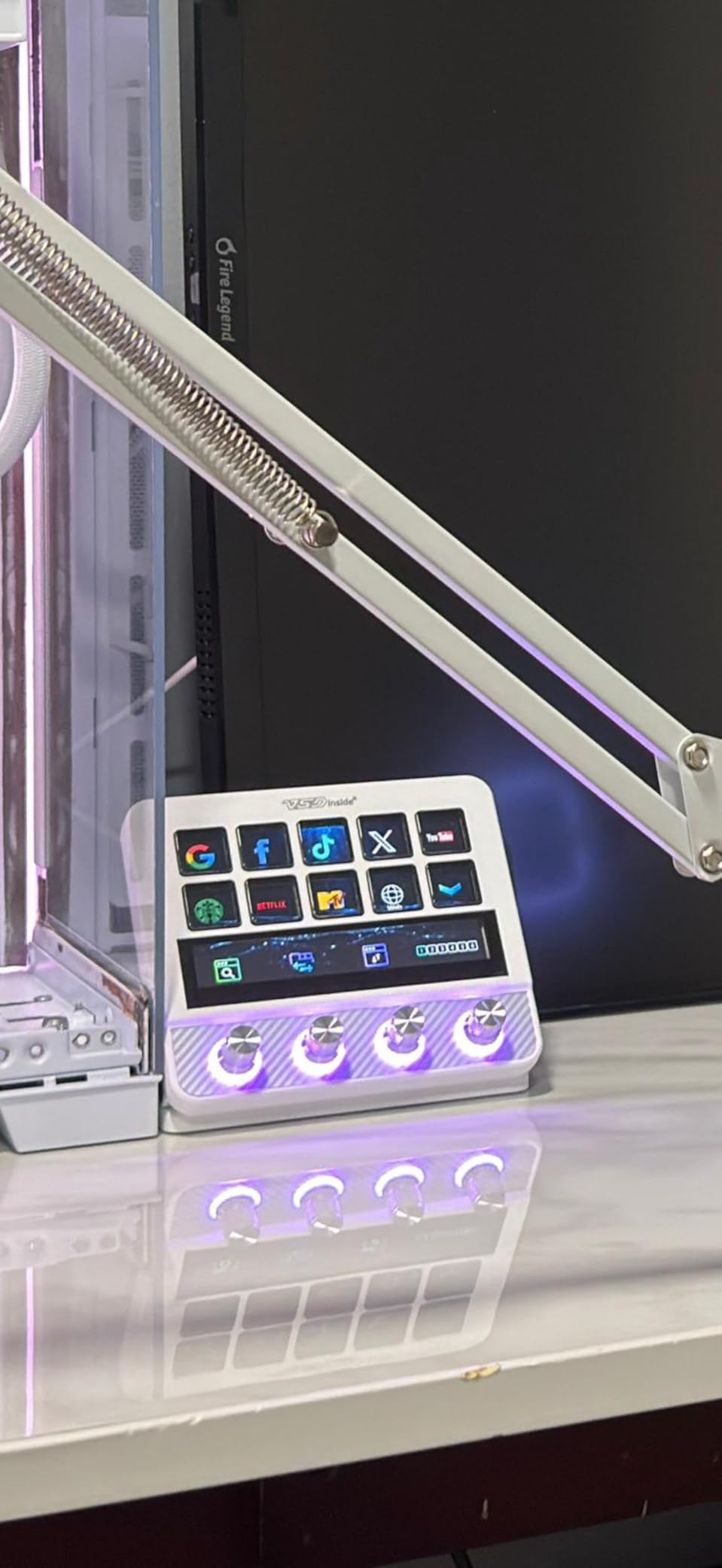 Macro Pad, Streaming Deck Stream Controller Soundboard Keypad, Programmable Keys USB Shortcut Keyboard for Gamer Streamer, Audio Mixer for OBS, YouTube, Office Desk Setup, PC, Mac customer photo 2