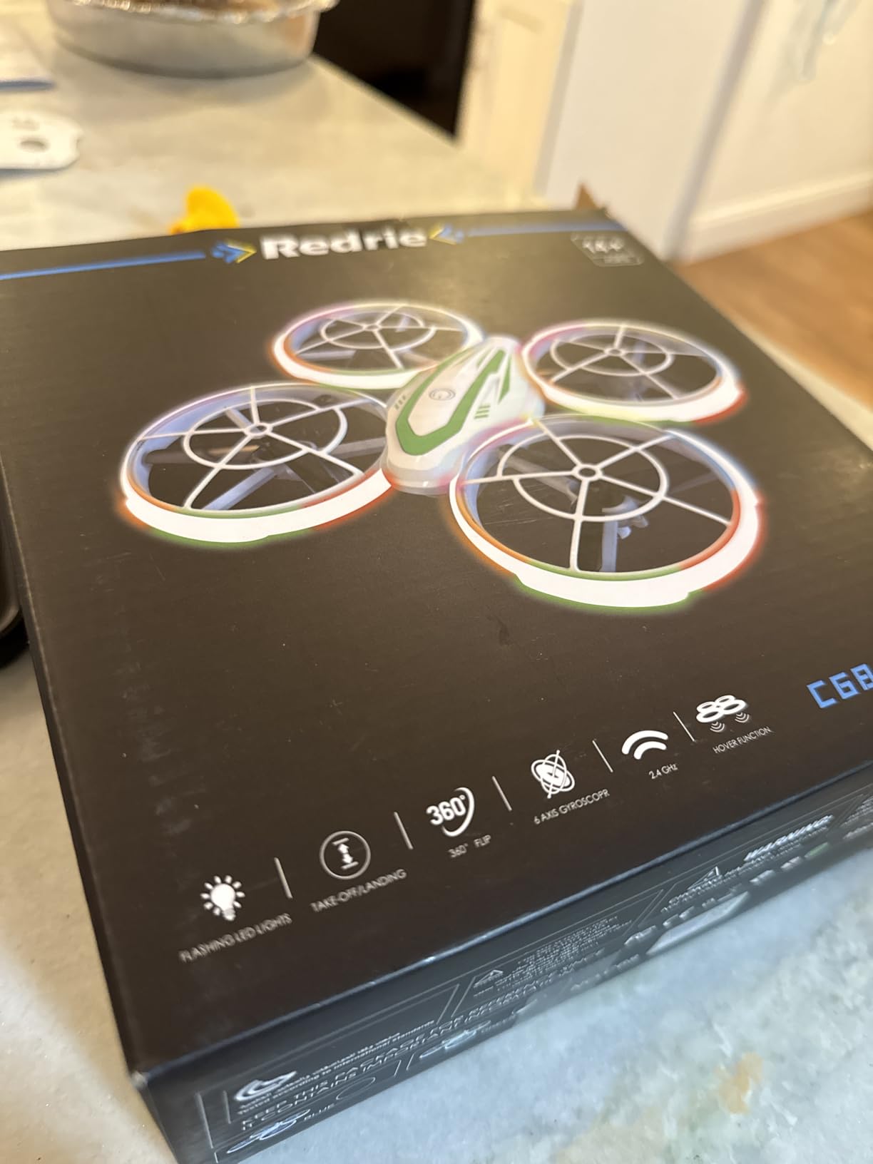 Mini Drone for Kids Beginners, RC Quadcopter Drone with Colorful Light, One Key Start, Altitude Hold, Headless Mode, 3D Flips, Indoor RC Helicopter Toy for Boys and Girls customer photo 1