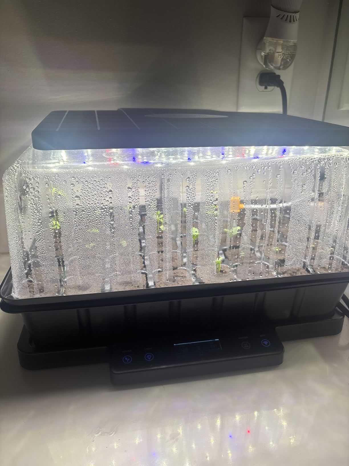 LetPot Smart Seed Starter with Humidity Dome, Germination Kit with Waterproof Seedling Mat, 24W Full Spectrum LED Grow Light, Smart Heating Base, EC Soil Sensor & App Control customer photo 1