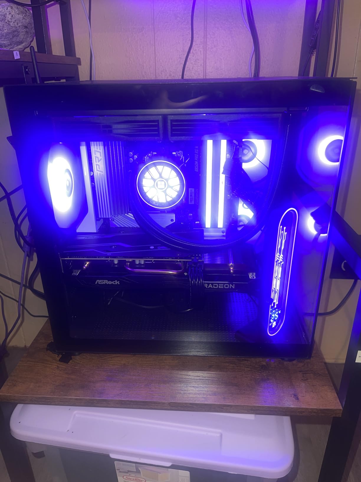 FOIFKIN F100 PC Case - Pre-Installed 3 ARGB Fan, Micro-ATX Gaming PC Case, 270° Panoramic Glass with USB 3.0, FOIFKIN (Black) customer photo 2