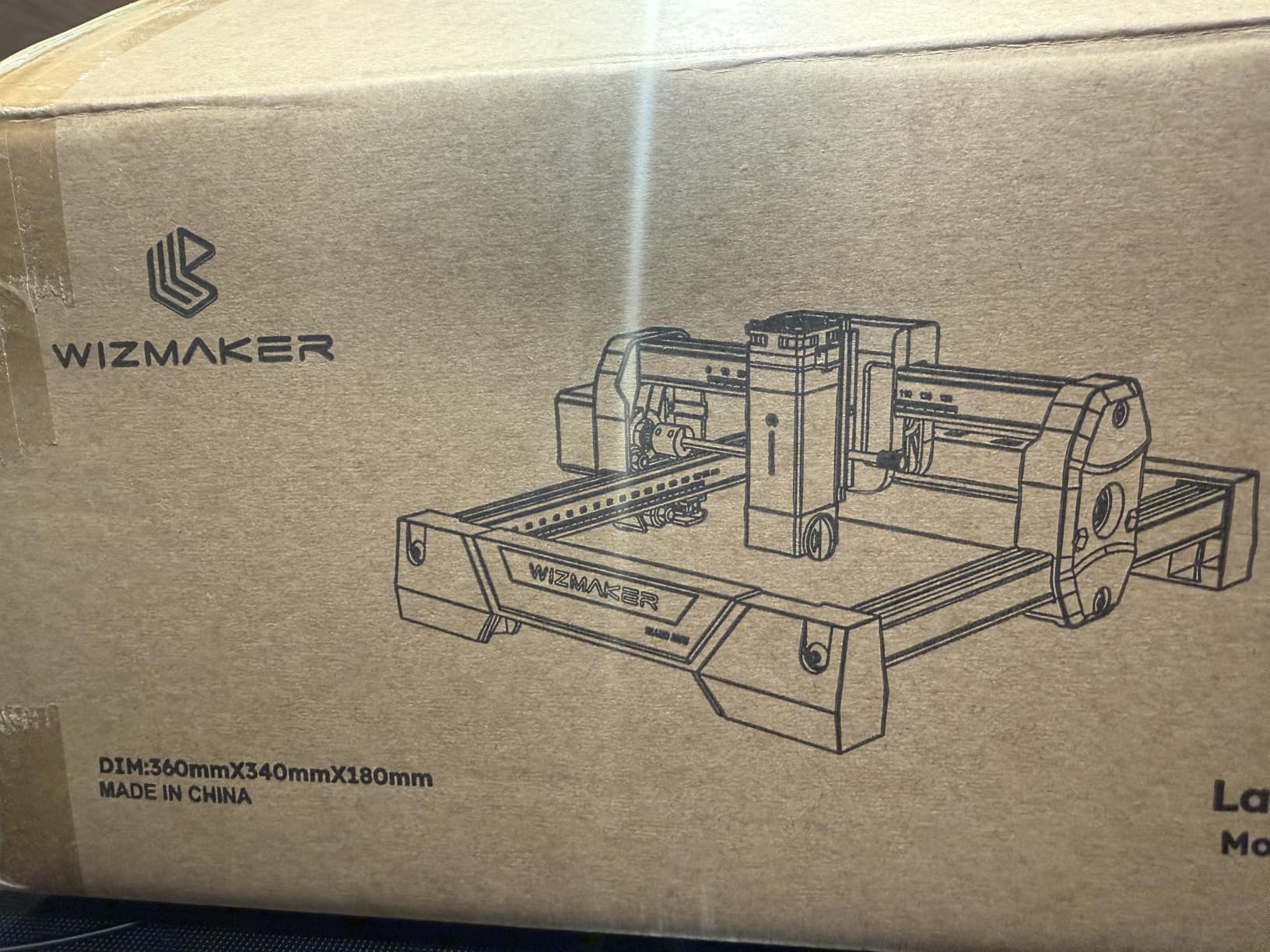 WIZMAKER Laser Engraver Machine, 2.5W Laser Engraver, Spot Size 0.04mm, Engraving Speed 12000mm/min customer photo 2