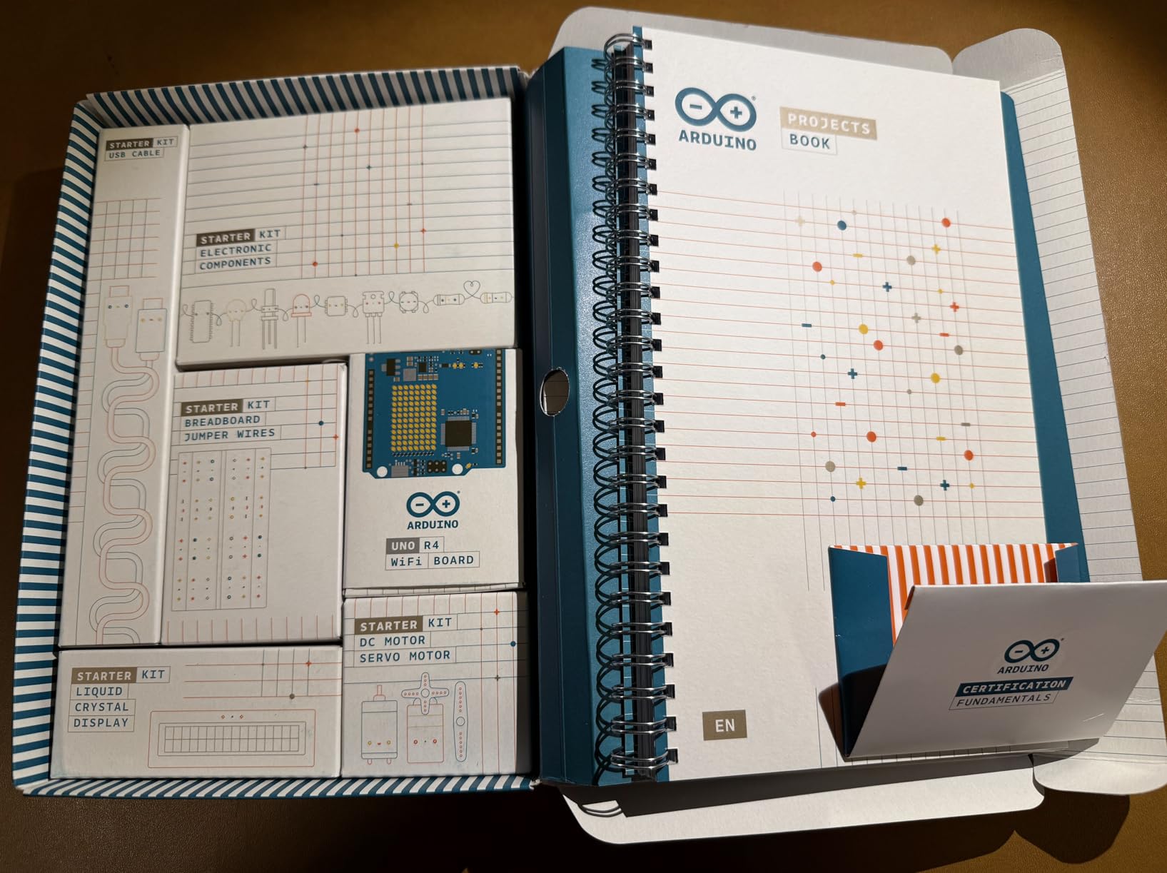 Starter Kit R4 [K000007_R4] - Learn Electronics and Coding with The UNO R4 WiFi Board, 13 Guided Projects in a Printed Book + Growing Resources Online, Official Certification Voucher customer photo 2
