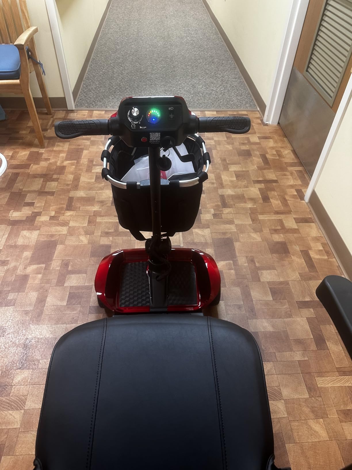 4-Wheel Mobility Scooter for Adults - Foldable Portable Motorized Scooters with 330lbs Capacity, Detachable Battery, Dual Baskets, Cup & Phone Holder, Pink customer photo 2