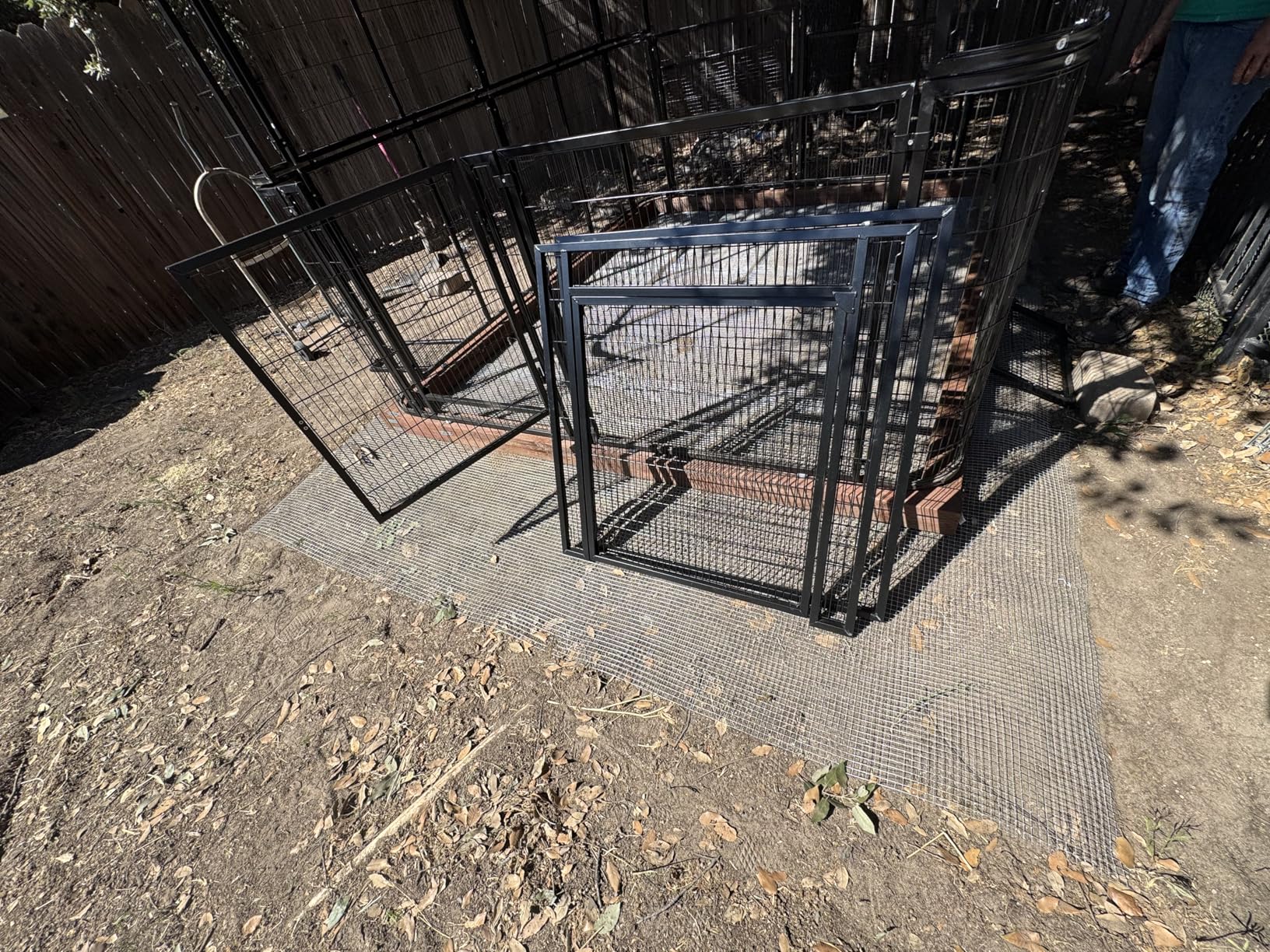 87-Inch Heavy Duty Walk-in Bird Cage with Cover - Large Outdoor Aviary Metal Birdcage with Stand, 7.22x5.25x6.8ft Flight Space for Macaw, Budgie, Conure, Lovebird, Parakeet, Cockatiel customer photo 2