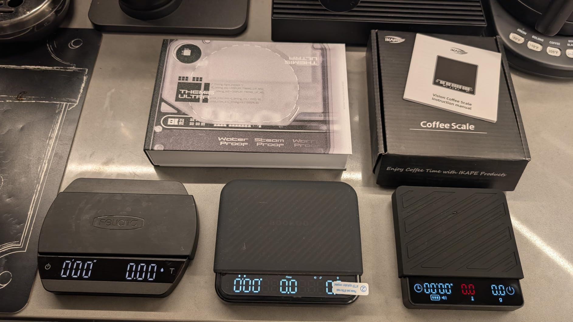 IKAPE Espresso Coffee Scale with Timer, 2kg/0.1g High Precision Digital Scale with Silicone Mat, 4 Modes in One, LED Display customer photo 1