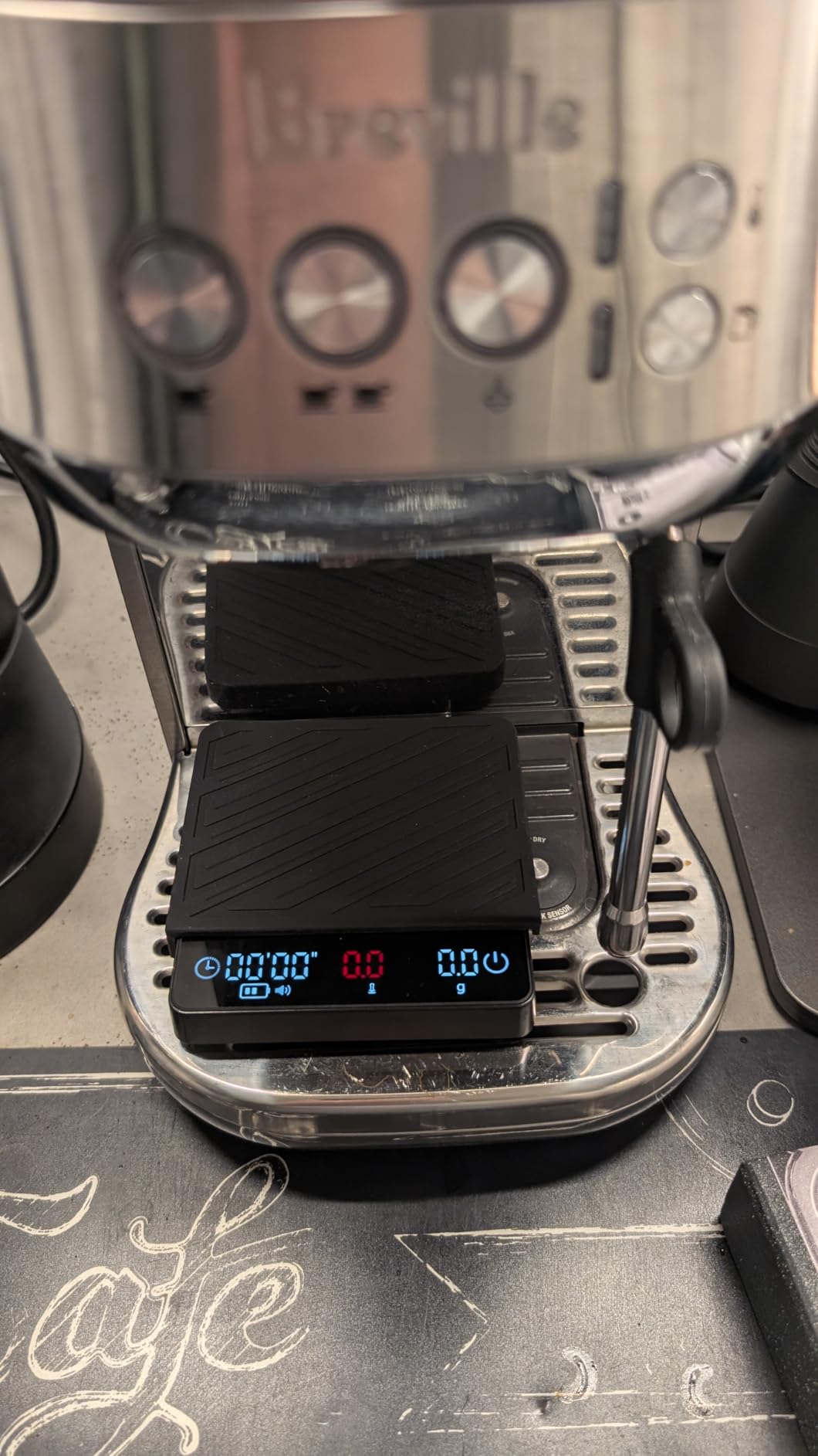 IKAPE Espresso Coffee Scale with Timer, 2kg/0.1g High Precision Digital Scale with Silicone Mat, 4 Modes in One, LED Display customer photo 2
