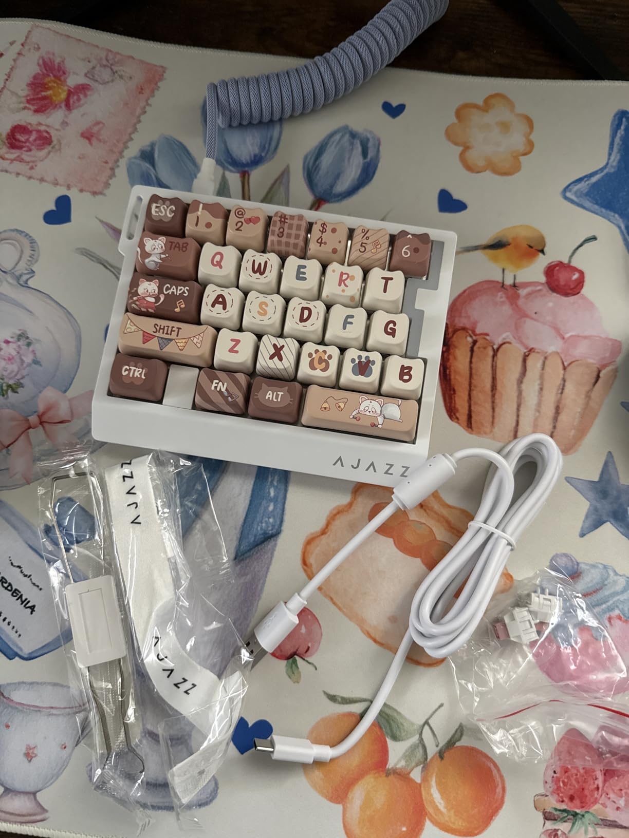 MechLands AJAZZ AK029 One Handed Gaming Keyboard, 8Khz Polling, 29 Keys Rapid Fast Wired Keyboard, SOCD & DKS, Magnetic Switch, Adjustable Actuation, RGB Backlits, Aluminum Plate (White) customer photo 1