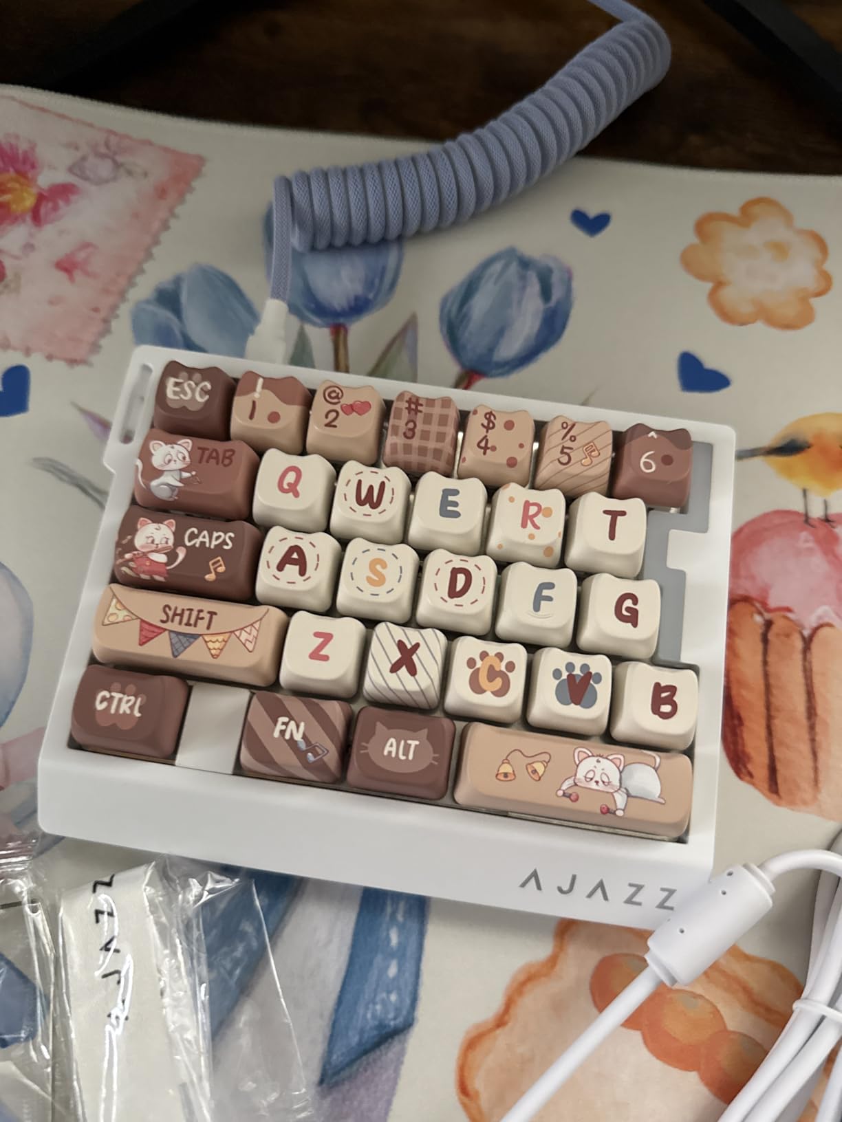 MechLands AJAZZ AK029 One Handed Gaming Keyboard, 8Khz Polling, 29 Keys Rapid Fast Wired Keyboard, SOCD & DKS, Magnetic Switch, Adjustable Actuation, RGB Backlits, Aluminum Plate (White) customer photo 2