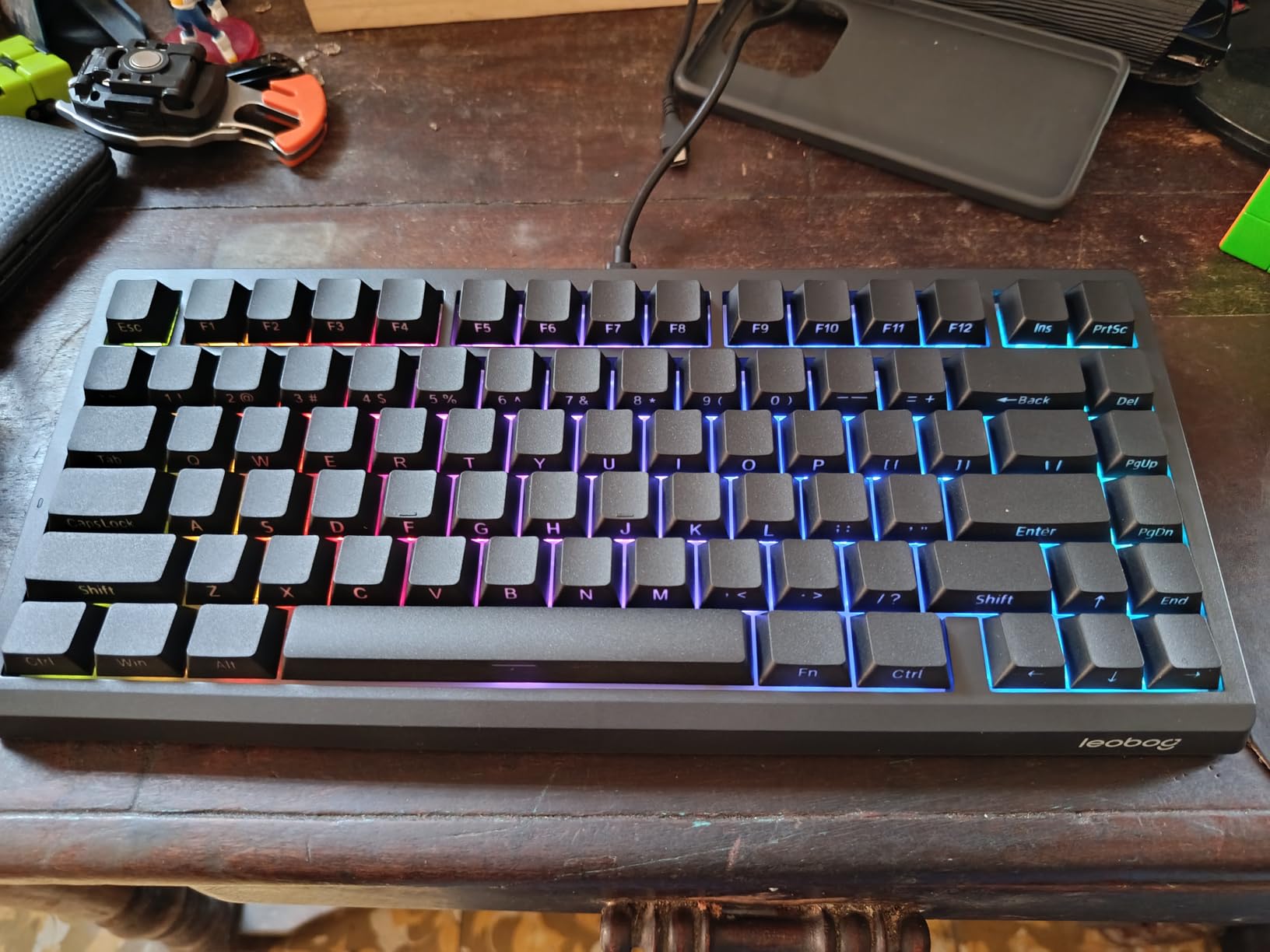 LEOBOG A80 RT Hall Effect Gaming Keyboard Wired, Rapid Trigger Magnetic Switch Keyboard with 0.01mm RT Adjustable Actuation, 8000Hz Polling Rate, RGB Backlit Mechanical Keyboard 75% for PC Gamer customer photo 1
