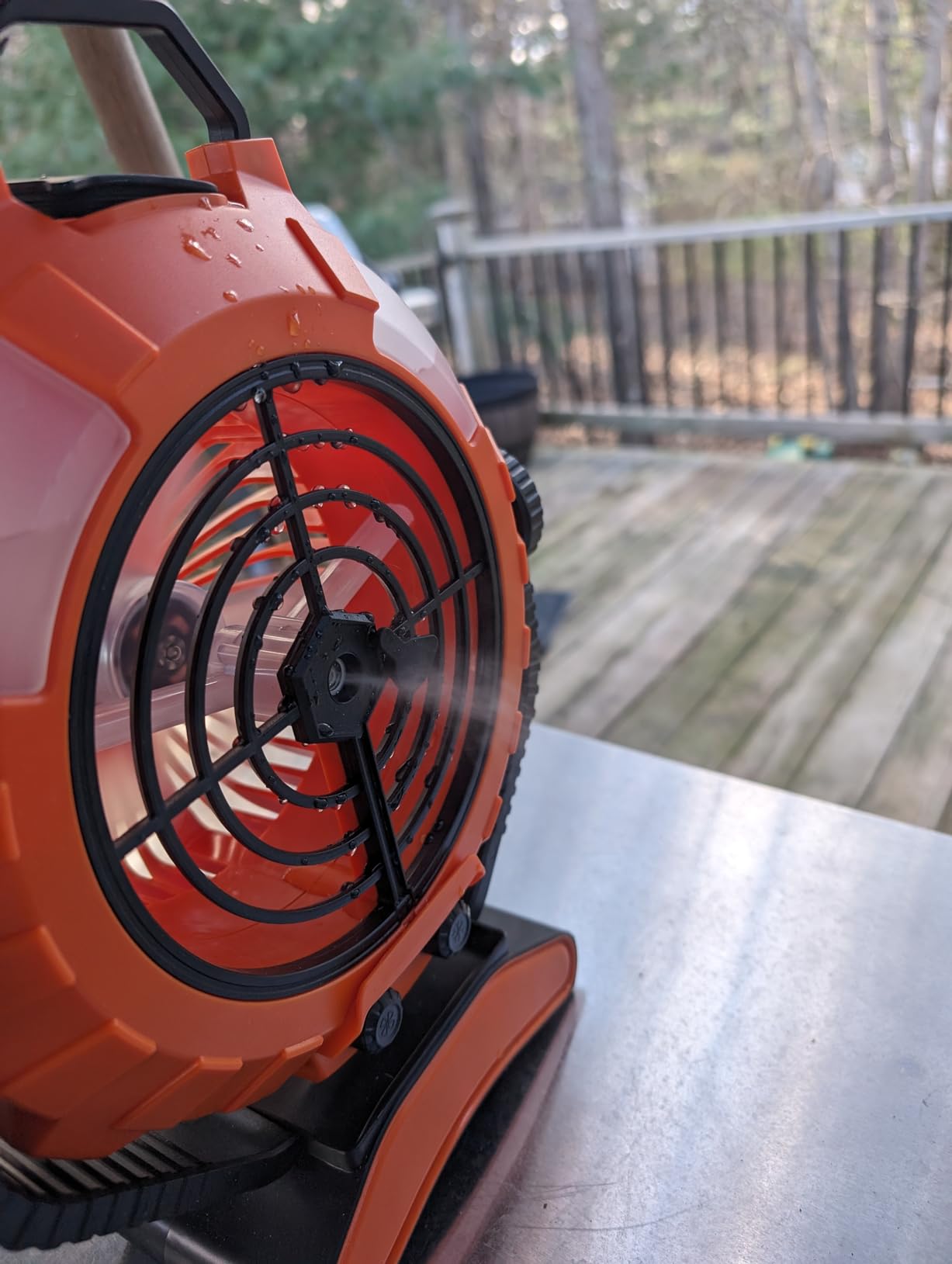 AI Portable Air Conditioners Fan with 120° Rotating Function, JYew Evaporative Mini Room Air Conditioners, Portable AC Unit Air Cooler with 4 in 1 Humidifier Fan Conditioner, AC Portable for Room Office customer photo 1