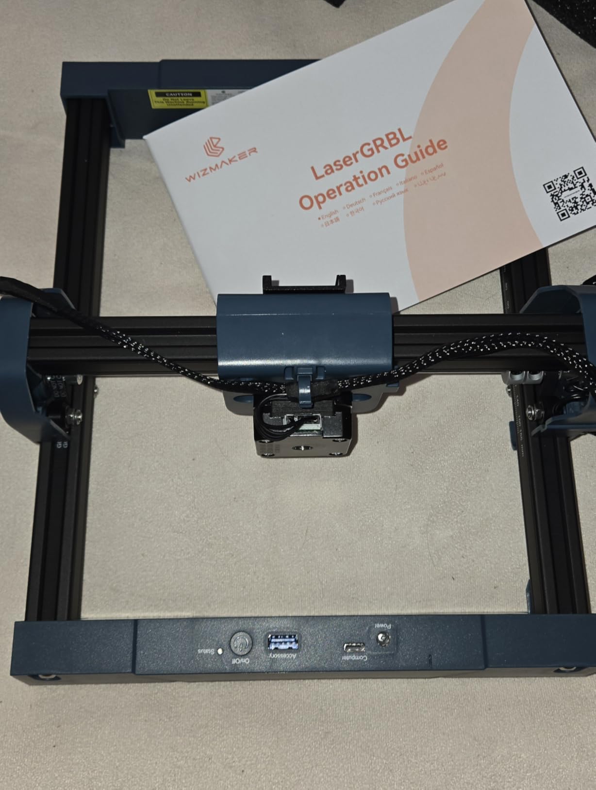 Wizmaker Mini Laser Engraver, 2.5W Laser Engraver Machine,0.04mm Spot Size,12000 Mm/Min Processing Speed, Supports WiFi, Hotspot, and USB Connections, Ideal for Home, Studio, Market, and Desktop Use customer photo 1