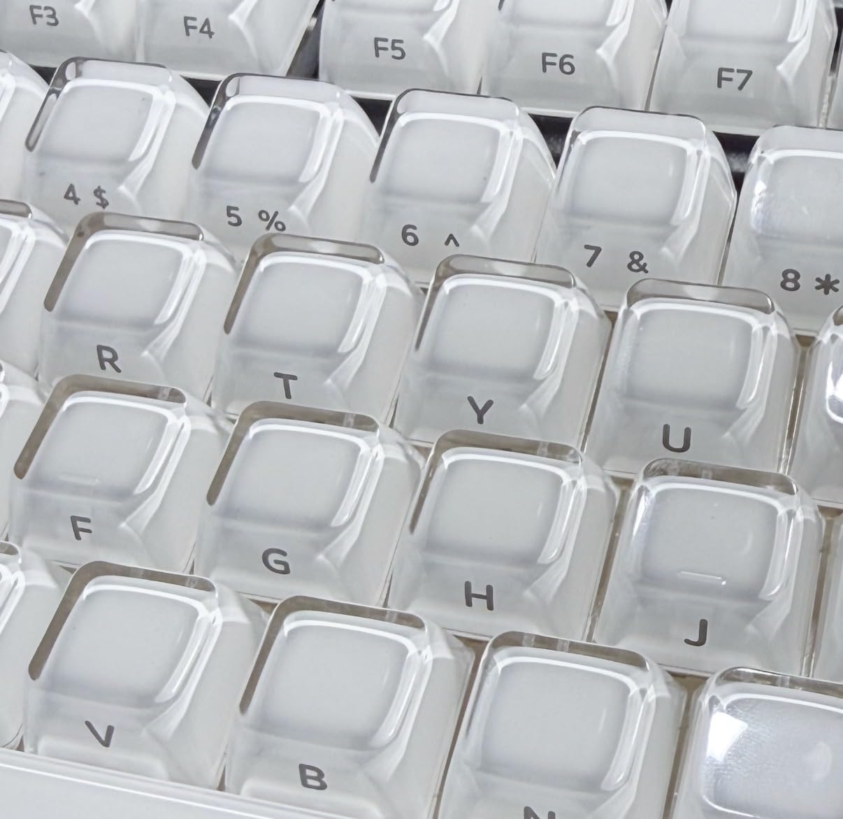 EPOMAKER Lusterfly Jelly Keycaps Set - 123 Keys Double-Shot Laser Engraved, MDA Profile, ABS+PC, MX-Compatible for 61/68/84/87/98/100/104-Key Mechanical Keyboard (Blue) customer photo 2
