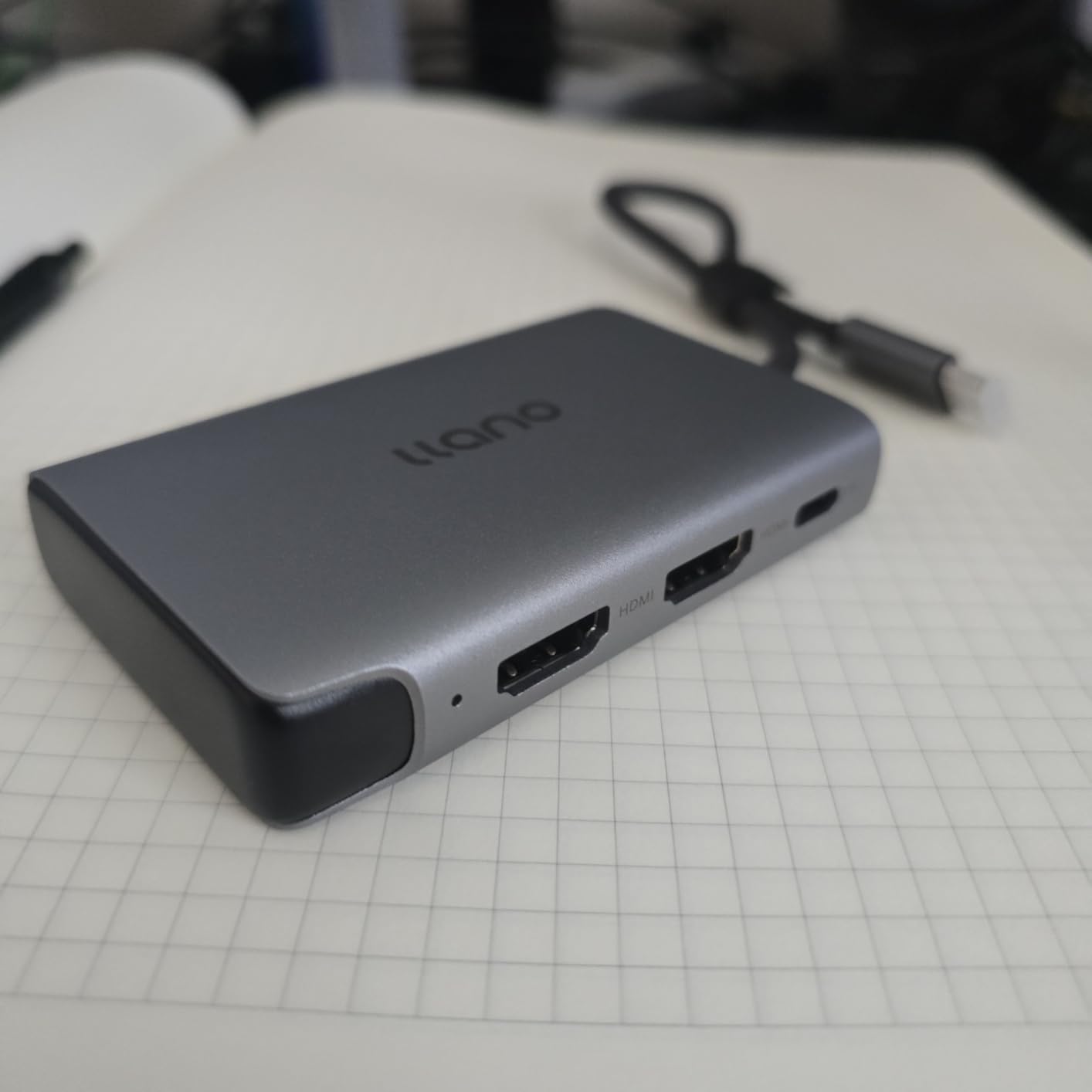 llano HDMI Splitter Extended Display for Dual Monitors, USB-C to Dual HDMI Adapter with 2 Port 4K@60Hz 2K@144Hz@120Hz Simultaneous Output & PD 100W, MST HDMI SplitExtend for MacBook Windows Laptop customer photo 1