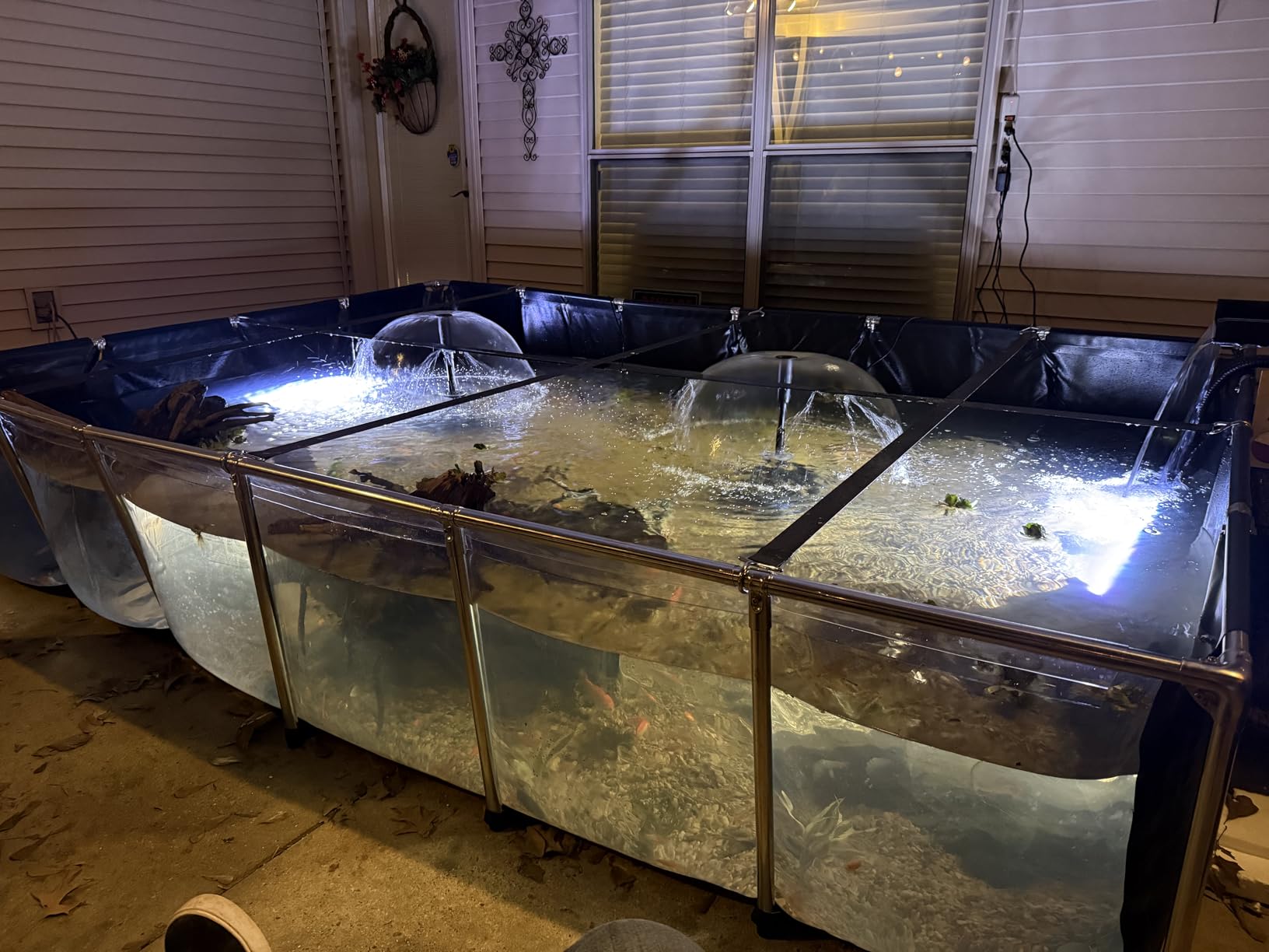 NFESOLAR Pond Waterfall Spillway Kit, 1200GPH Water Pump and 10 FT Tubing, for Ponds up to 3,000 Gallons customer photo 1