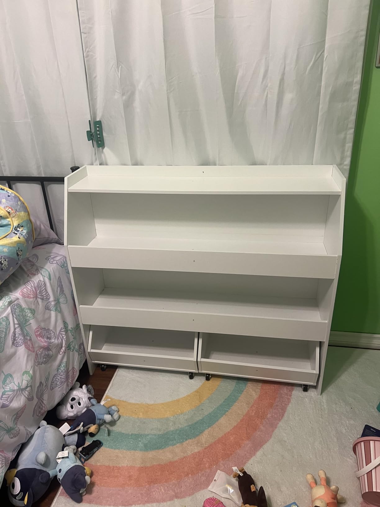 COZPAW Toy Storage Organizer, 3 Tier Montessori Shelf with Movable Bins (Wood) customer photo 2