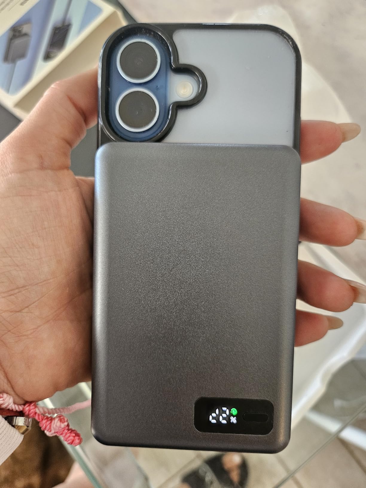 Mag.Safe Portable Charger, 10000mAh Battery Pack - Qi2 Certified, 22.5W Fast Charging Wireless Magnetic Power Bank for iPhone 17/ Air/ 16/15/14/13/12 Series, Travel Camping Essential-Grey customer photo 1