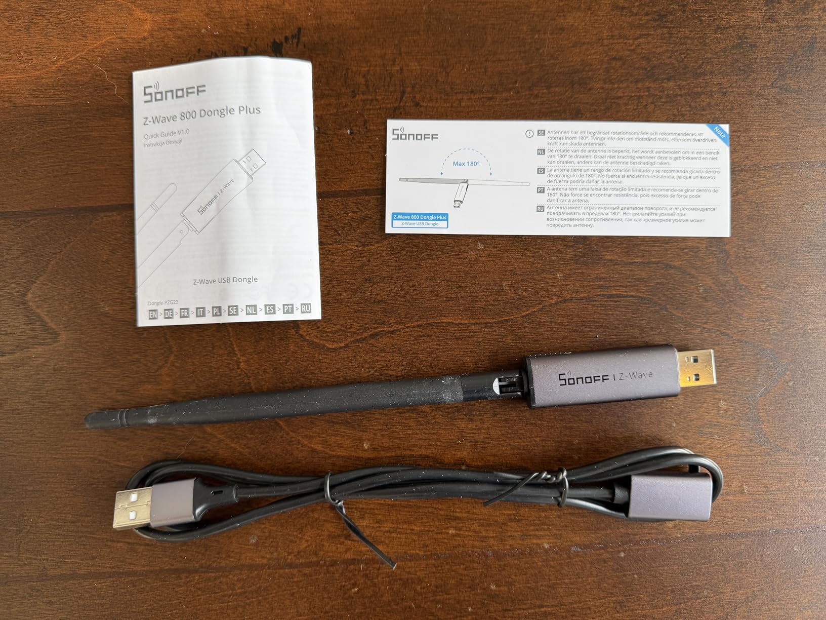 SONOFF Z-Wave 800 Dongle Plus (Dongle-PZG23), USB Stick with EFR32ZG23, Compatible with Home Assistant & openHAB, S2 Security, Stable and Long-Range Smart Home Control customer photo 2