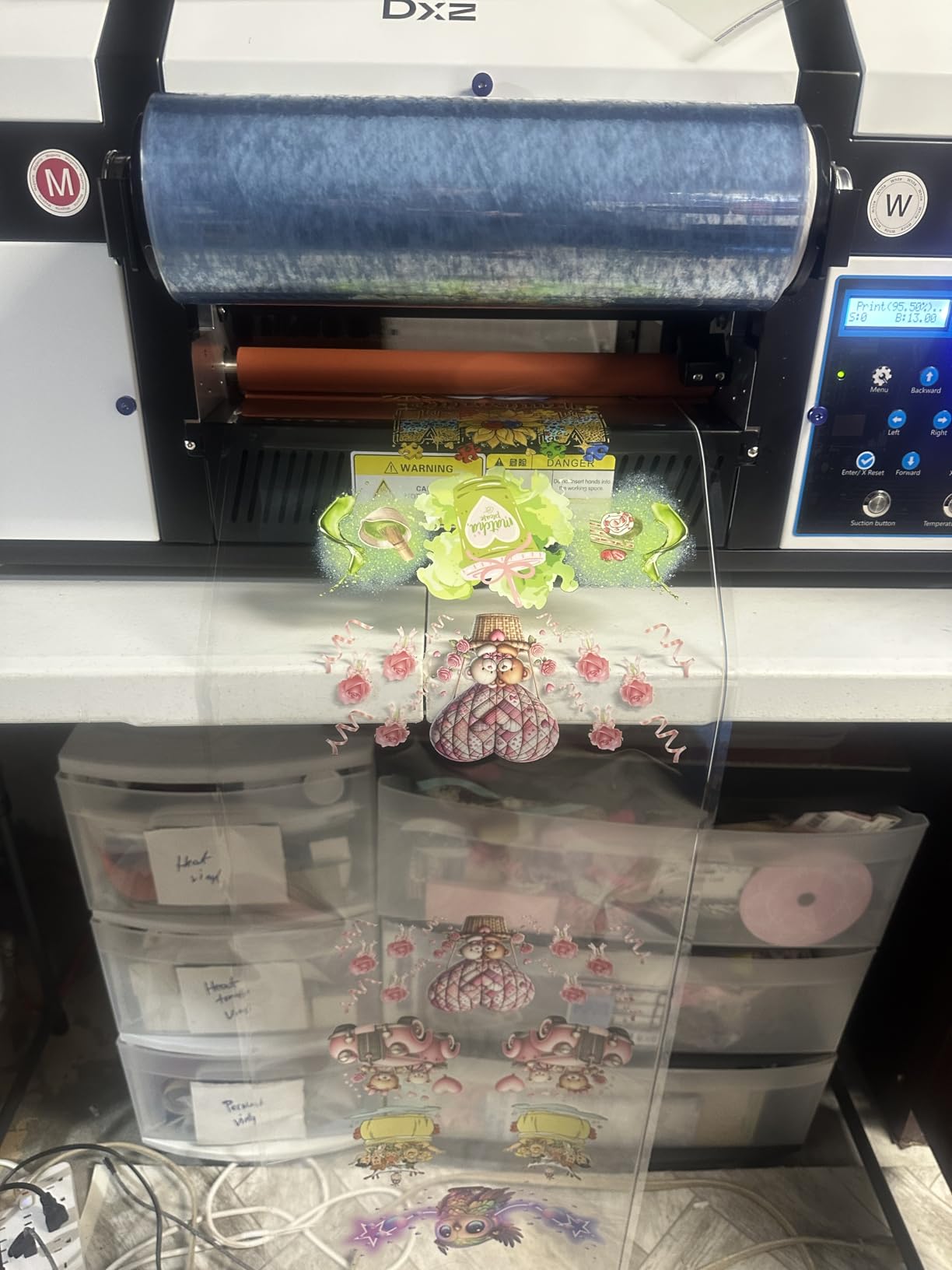 DXZ A3 UV DTF Printer with Laminator, Dual XP600 Print Heads, Auto Cleaning & White Ink Stirring - Upgraded All-in-One UV Sticker Printer for 300+ Materials, Including Glass, Metal, Wood, Tumblers customer photo 1