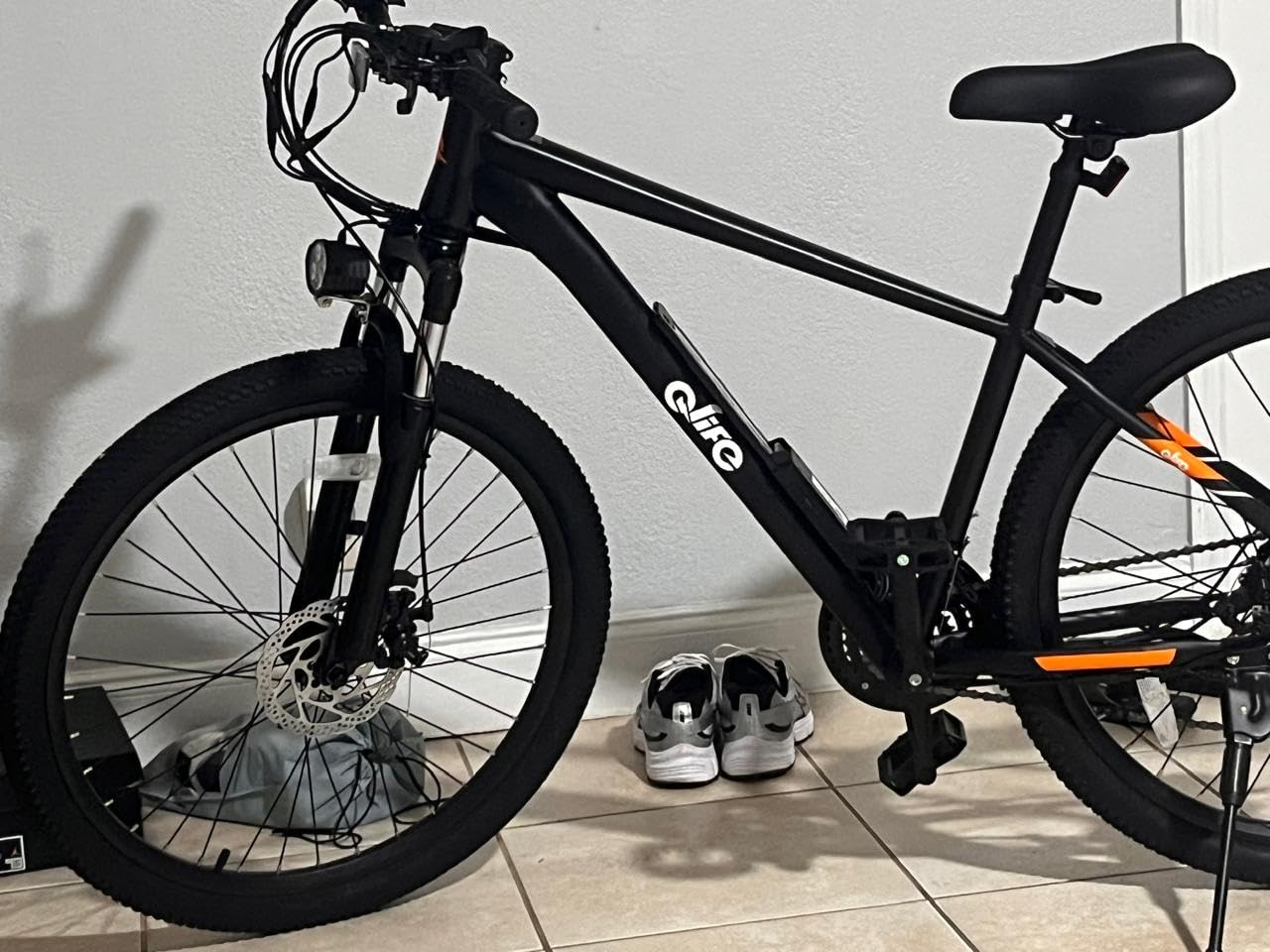 Qlife Racer Electric Bike for Adults - 21-Speed Mountain Lightweight Ebike with Peak 1000W/750W 25MPH/22MPH Brushless Motor, 375Wh Removable Battery, 26X2.1 Tire Step Over E-MTB, Up to 40 Miles customer photo 2