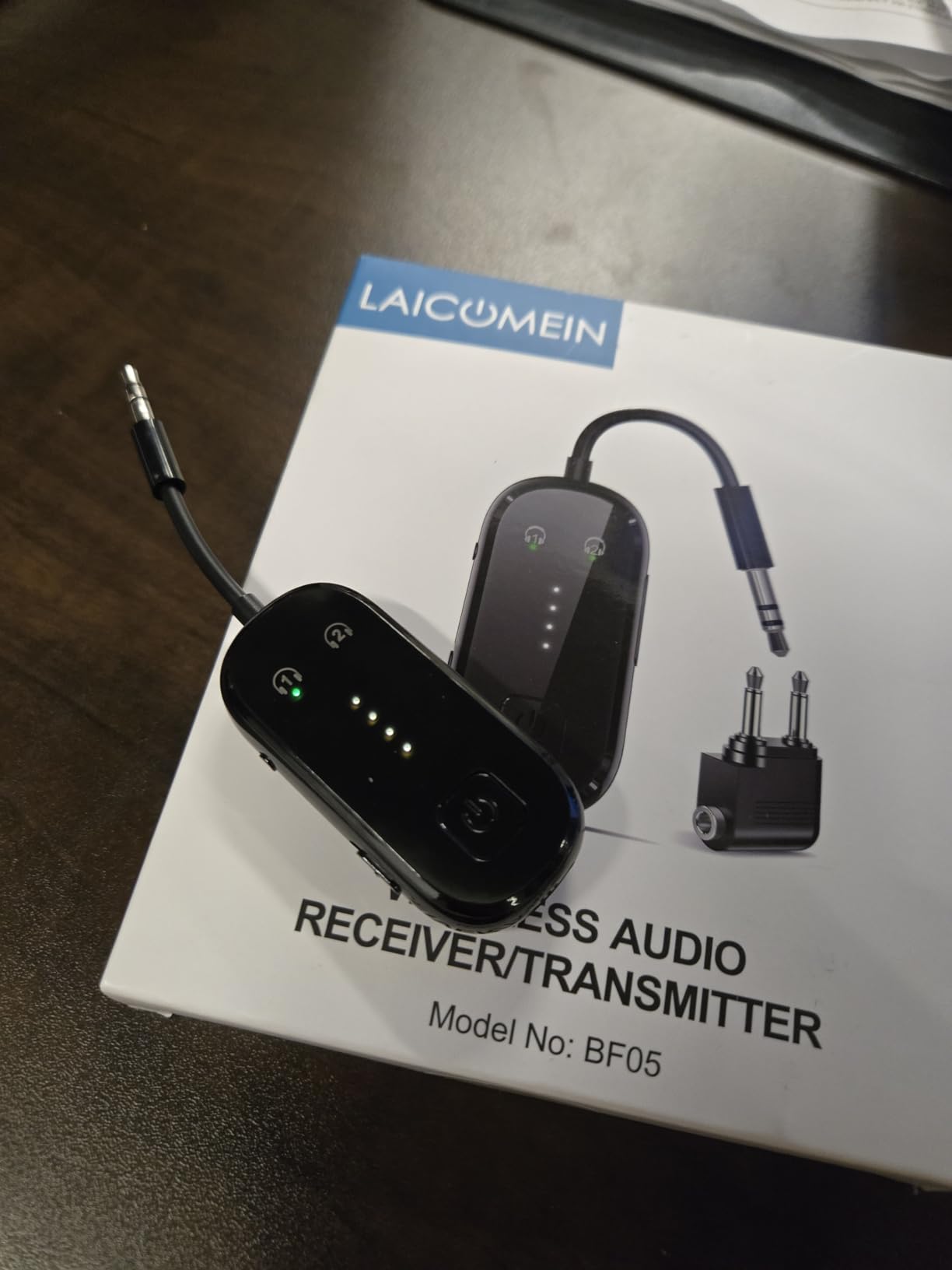 2026 Upgraded Pro Bluetooth 6.0 Transmitter Receiver|Bluetooth Adapter for TV/Airplane/Gym to Wireless Headphones/All Airpods,Dual Link & Low Latency,Wireless Adapter for Car/Home Stereo customer photo 1